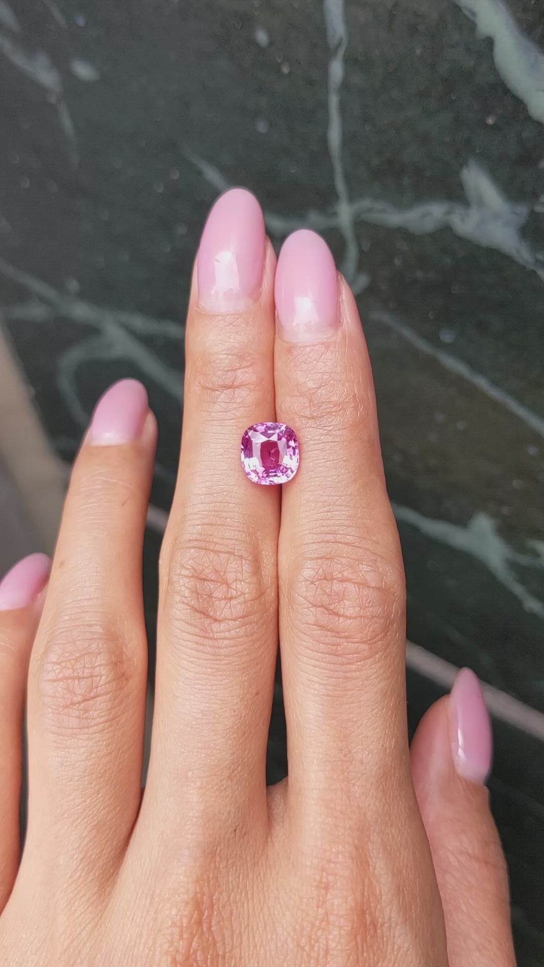 3.05 Ct. Pink Sapphire from Madagascar Size Video