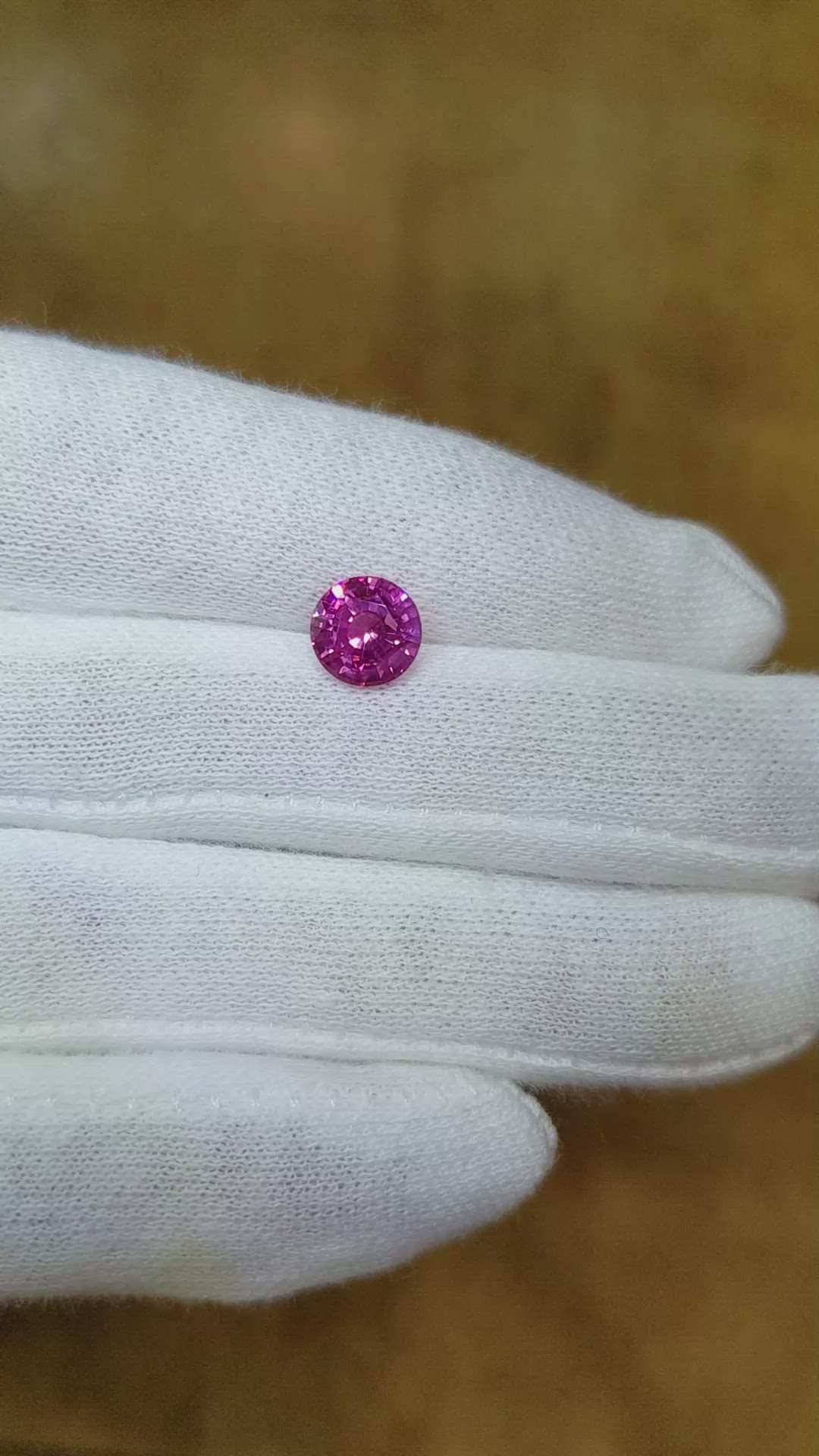2.04 Ct. Pink Sapphire from Ceylon (Sri Lanka) Size Video