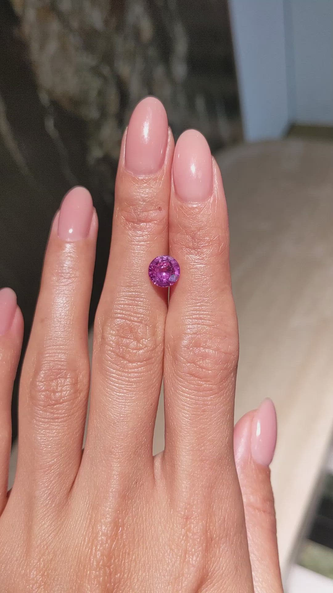 2.04 Ct. Pink Sapphire from Ceylon (Sri Lanka) Size Video
