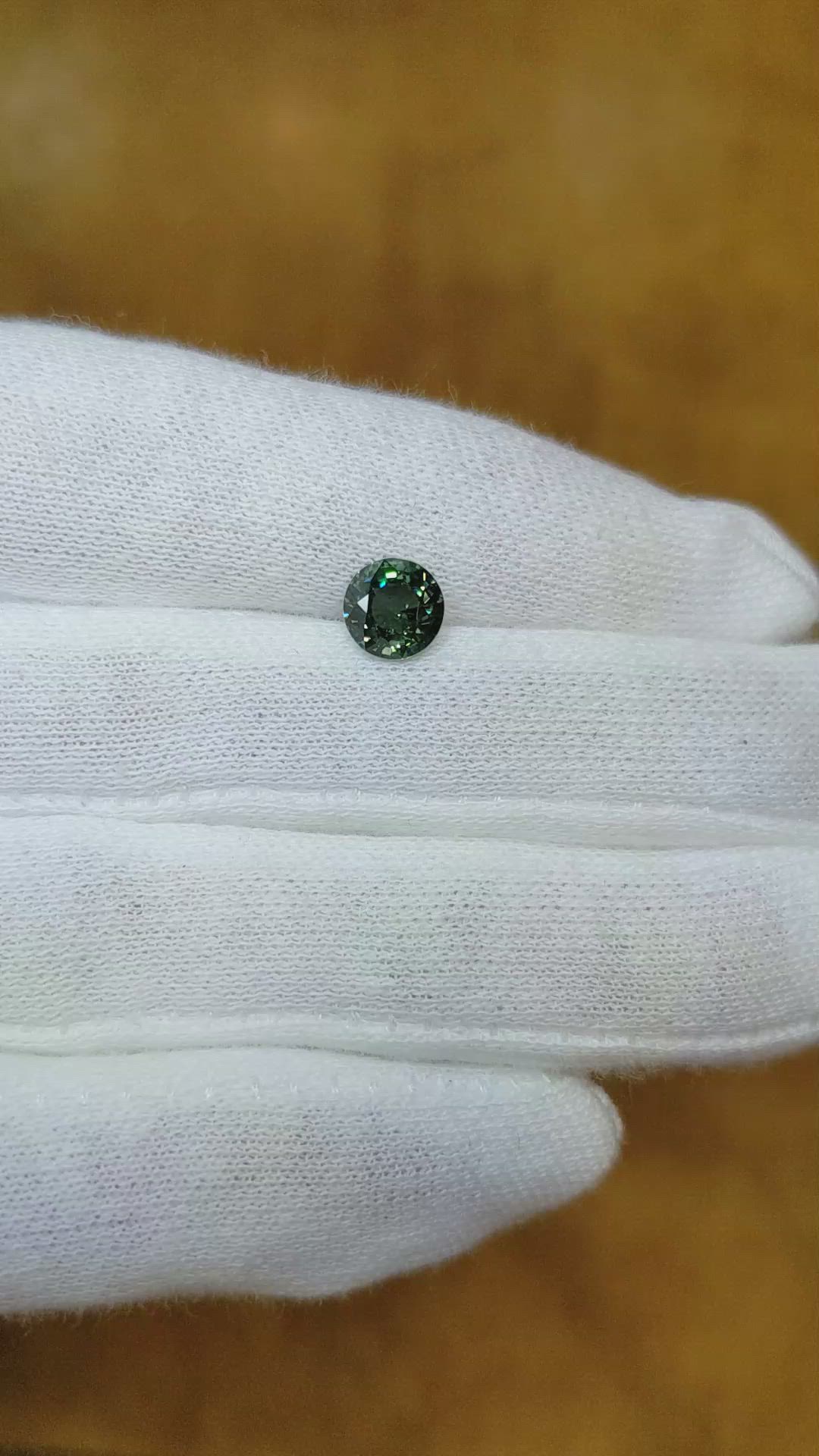 1.53 Ct. Bluish Green Sapphire from Ceylon (Sri Lanka) Size Video
