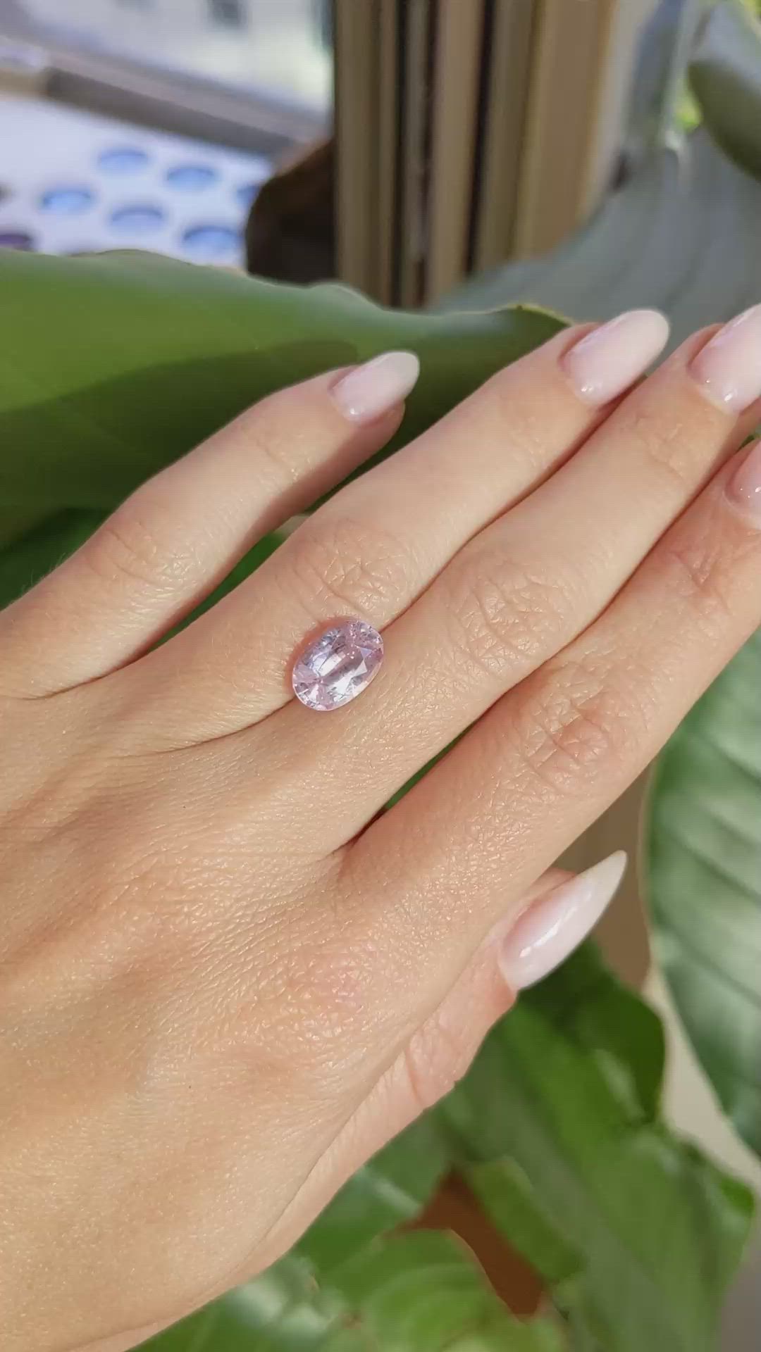 3.55 Ct. Pink Sapphire from Ceylon (Sri Lanka) Size Video