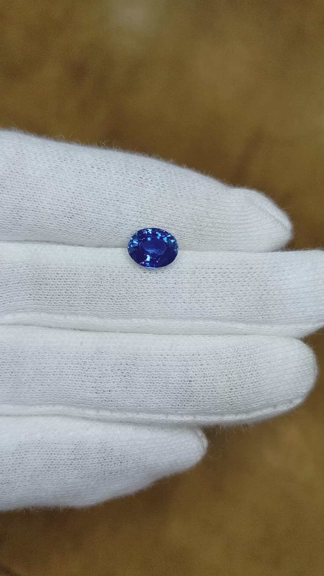 1.90 Ct. Blue Sapphire from Ceylon (Sri Lanka) Size Video