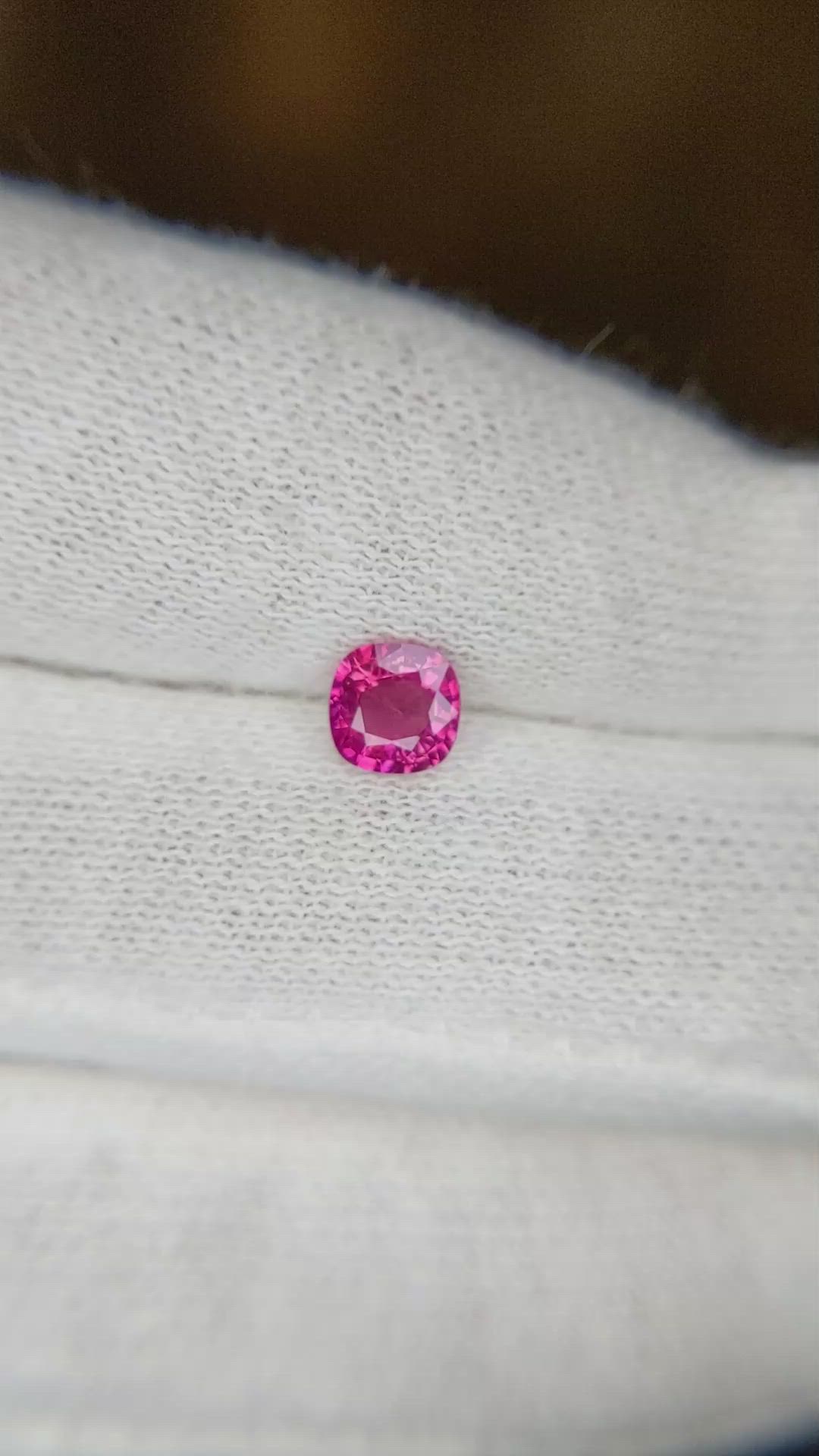 0.54 Ct. Pink Sapphire from Ceylon (Sri Lanka) Size Video