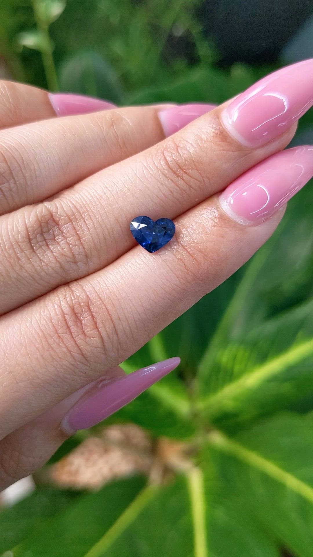 1.63 Ct. Blue Sapphire from Ceylon (Sri Lanka) Size Video