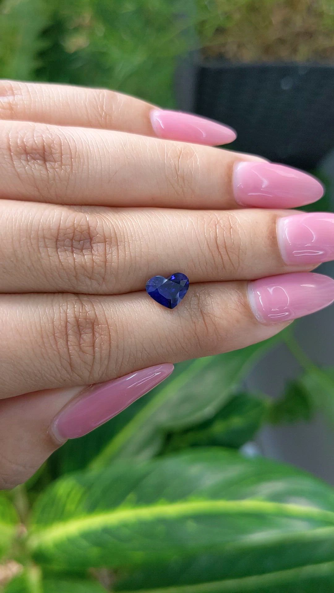1.63 Ct. Blue Sapphire from Ceylon (Sri Lanka) Size Video