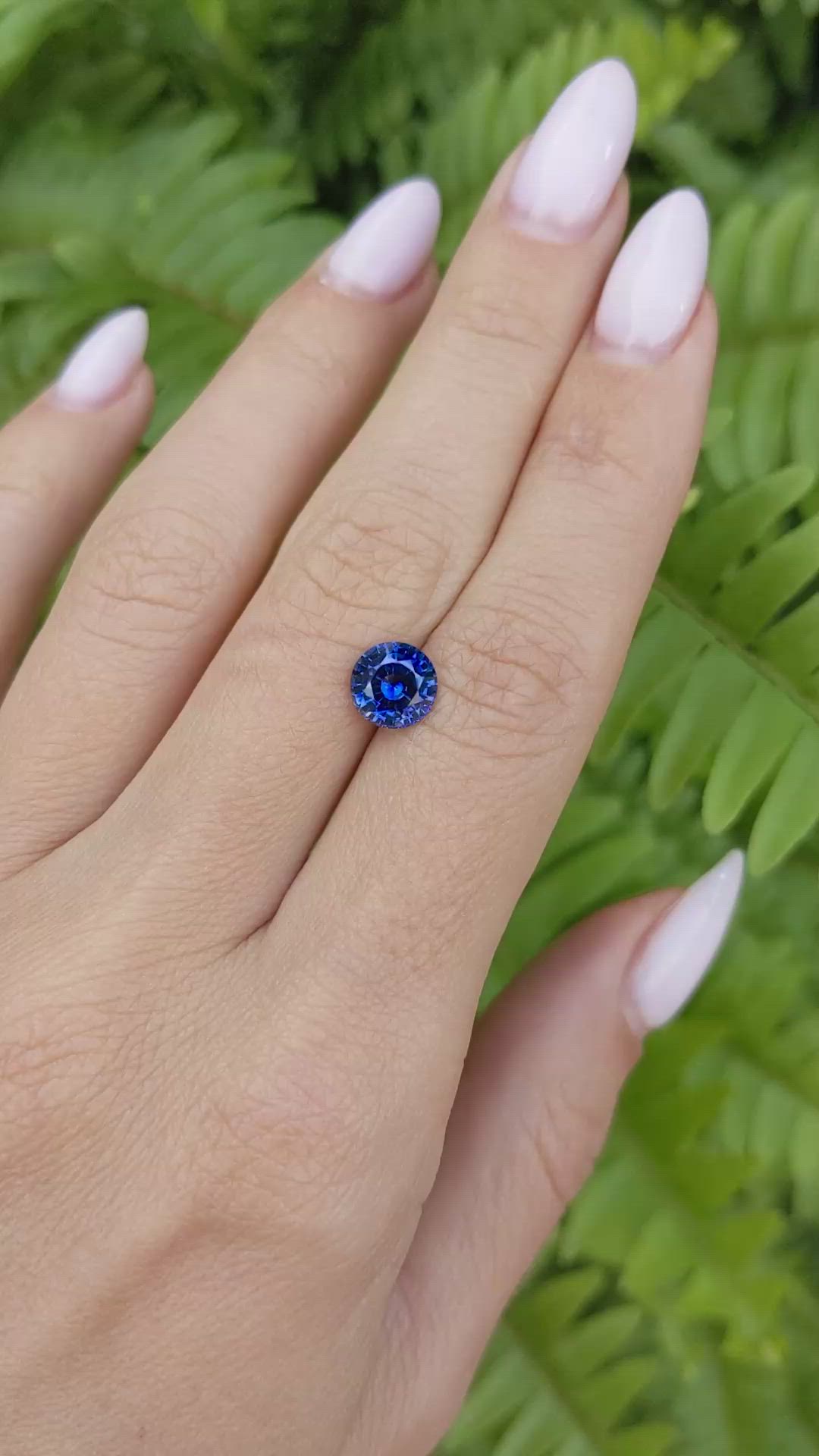 1.88 Ct. Blue Sapphire from Ceylon (Sri Lanka) Size Video