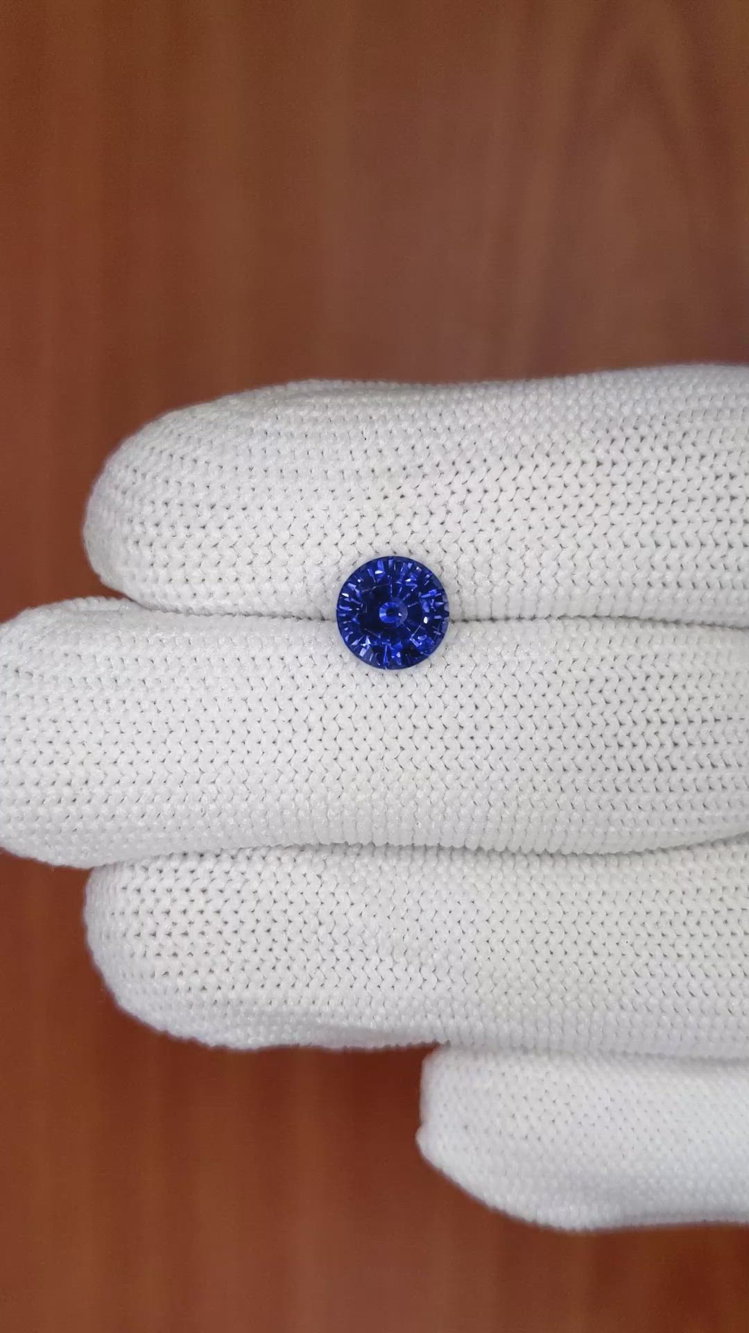 1.88 Ct. Blue Sapphire from Ceylon (Sri Lanka) Size Video