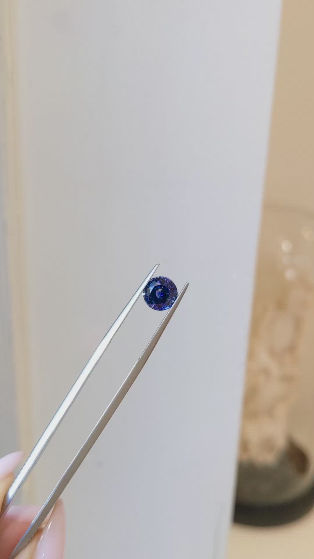 1.88 Ct. Blue Sapphire from Ceylon (Sri Lanka) Size Video
