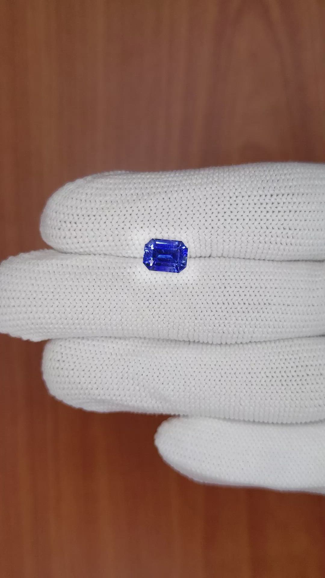 2.06 Ct. Blue Sapphire from Ceylon (Sri Lanka) Size Video