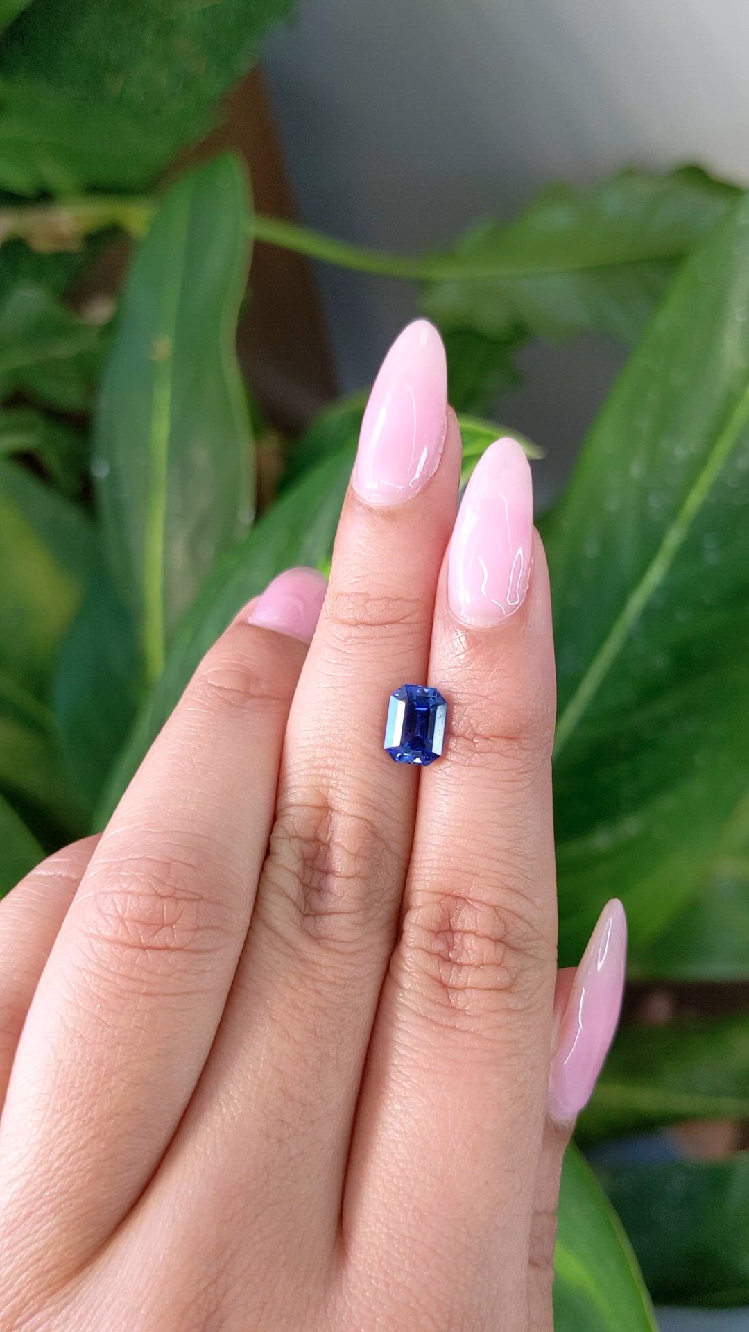 2.06 Ct. Blue Sapphire from Ceylon (Sri Lanka) Size Video