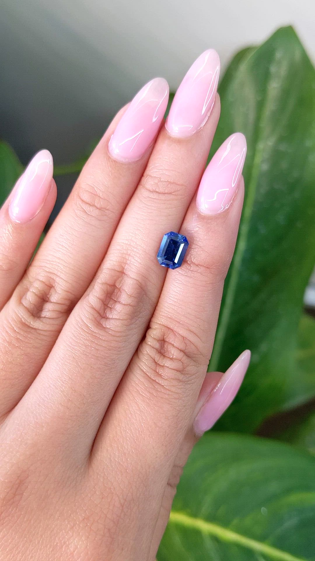 2.06 Ct. Blue Sapphire from Ceylon (Sri Lanka) Size Video