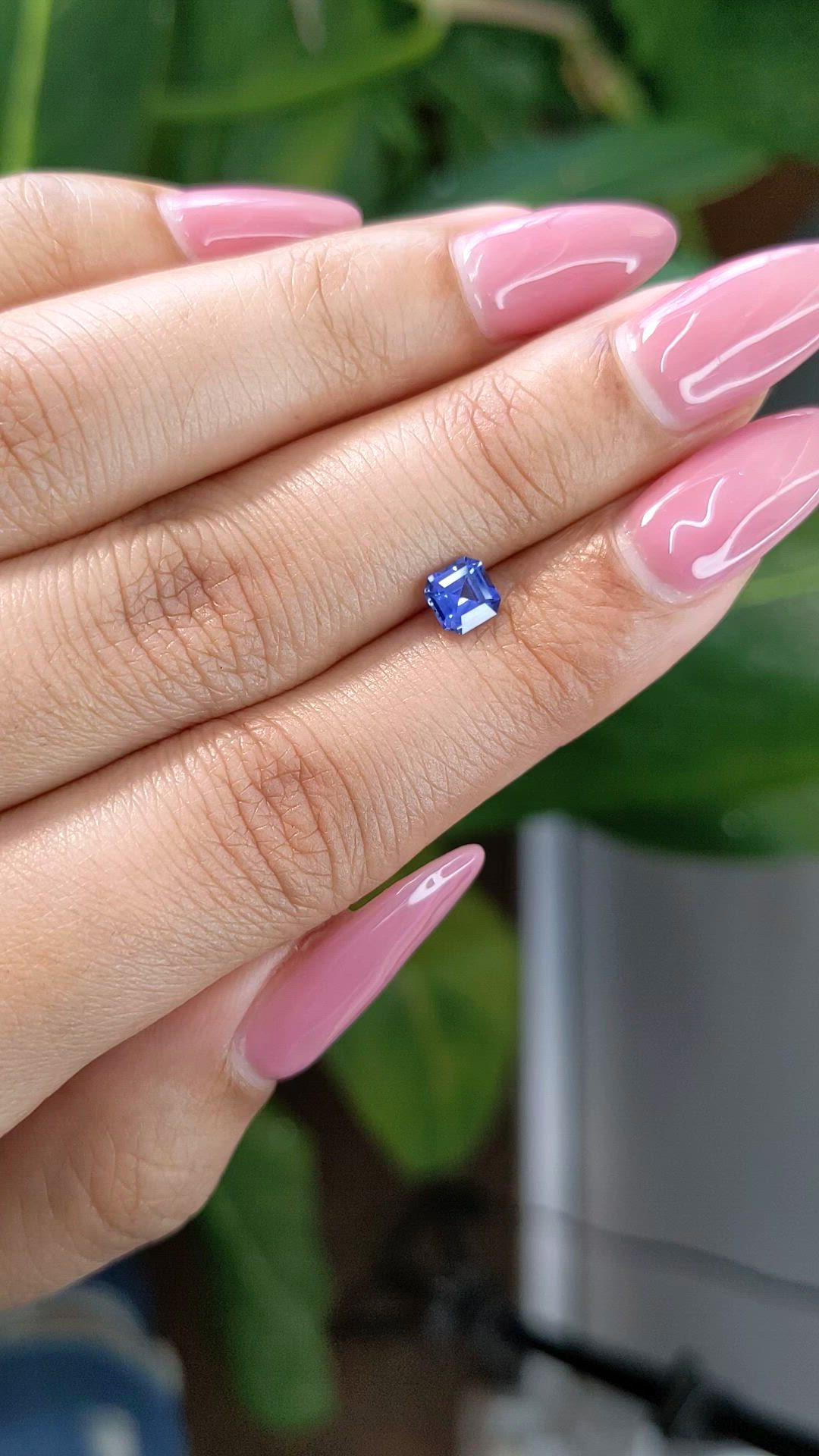 0.66 Ct. Blue Sapphire from Ceylon (Sri Lanka) Size Video