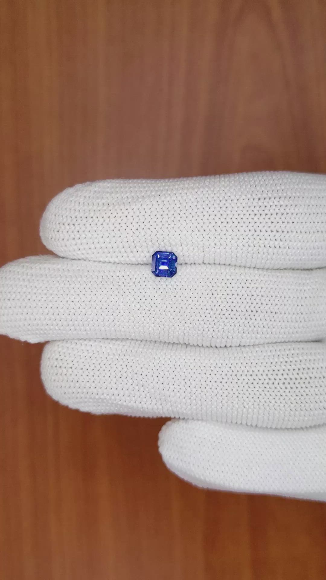 0.66 Ct. Blue Sapphire from Ceylon (Sri Lanka) Size Video