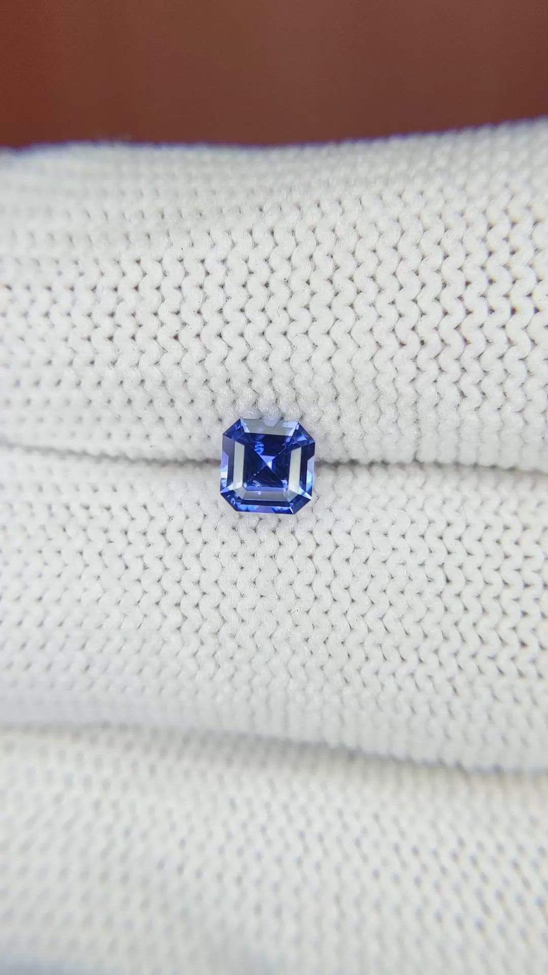 0.66 Ct. Blue Sapphire from Ceylon (Sri Lanka) Size Video