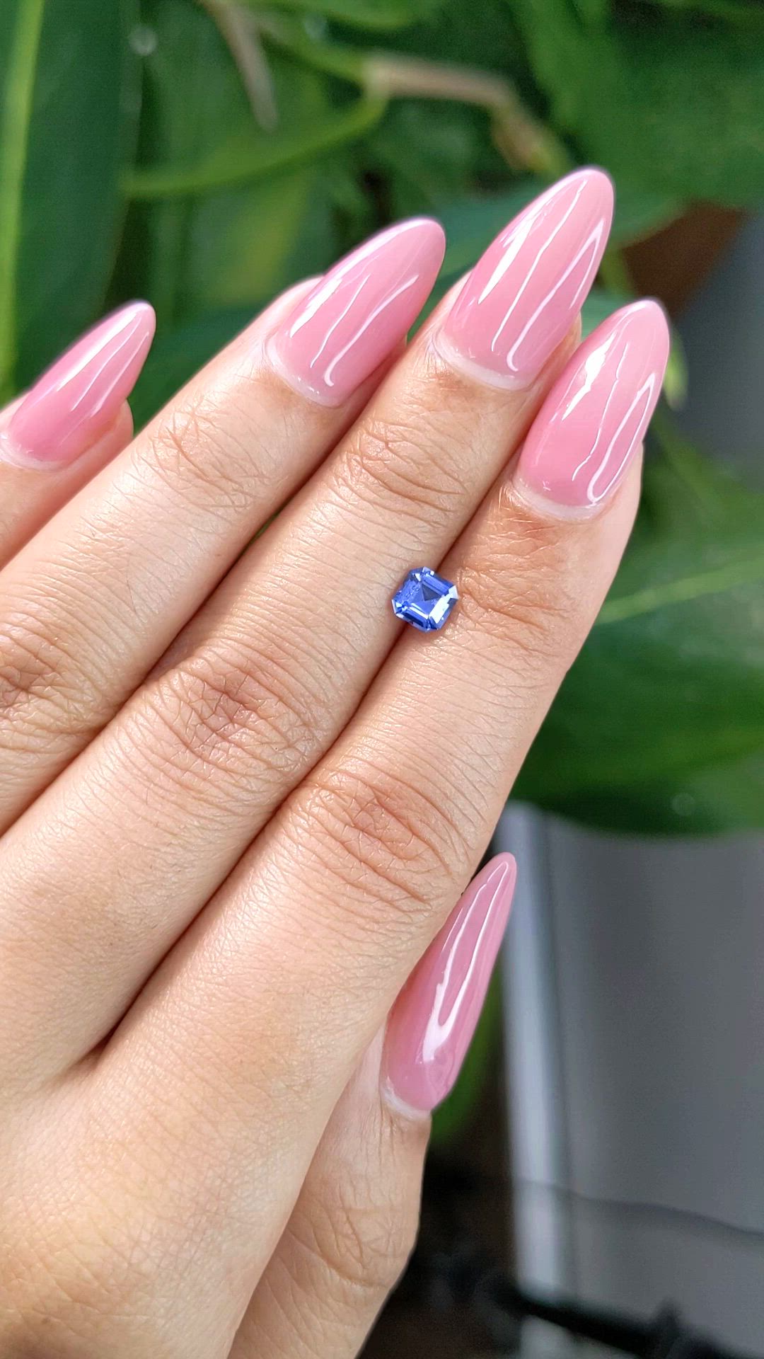 0.66 Ct. Blue Sapphire from Ceylon (Sri Lanka) Size Video