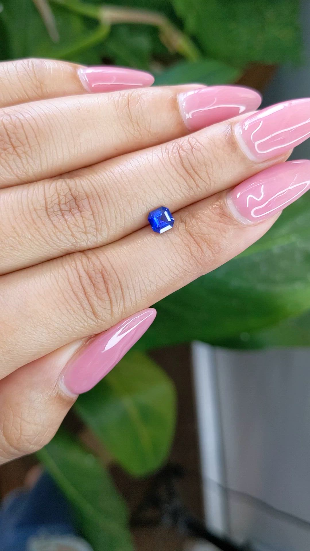 0.59 Ct. Blue Sapphire from Ceylon (Sri Lanka) Size Video