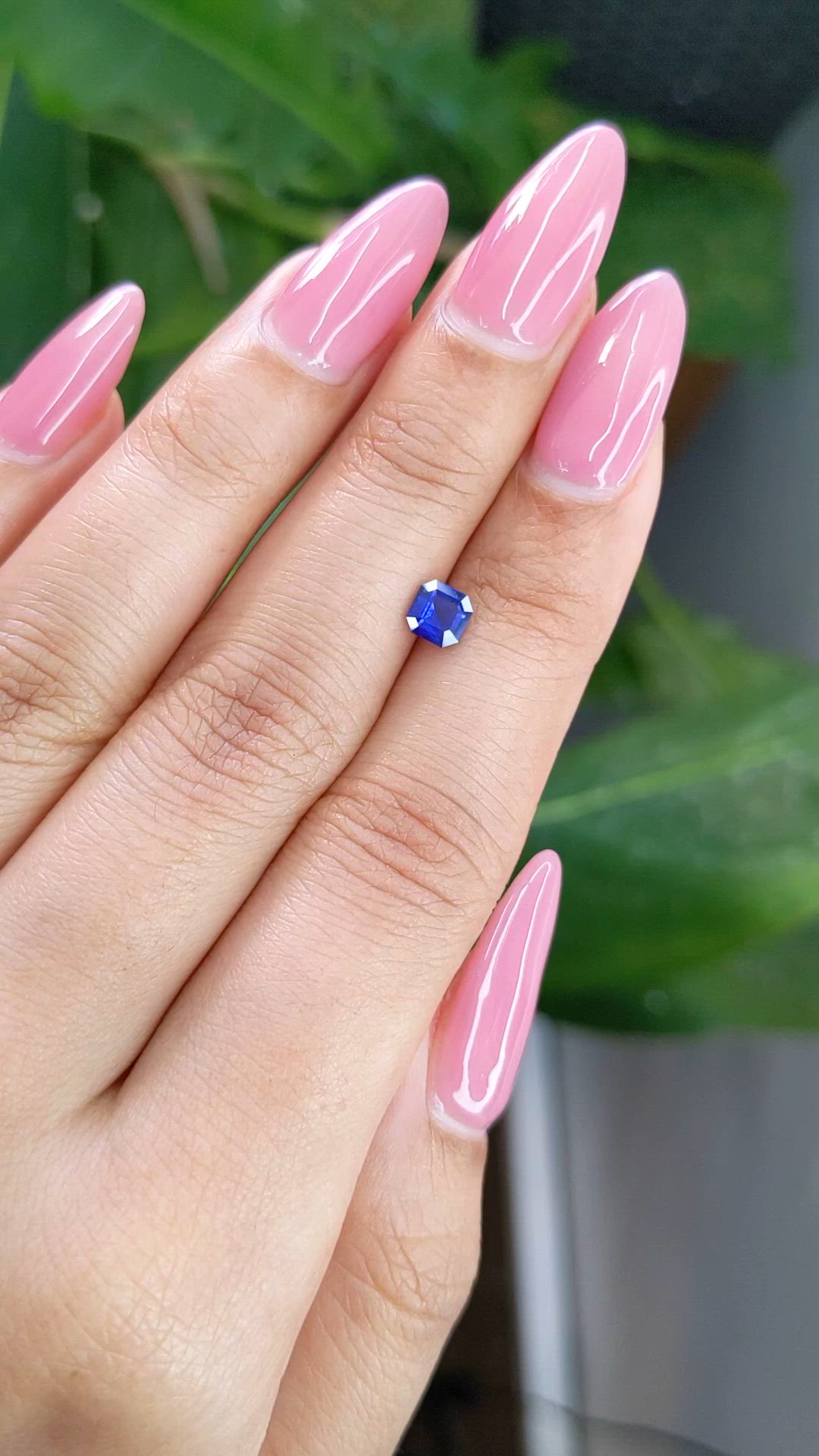 0.59 Ct. Blue Sapphire from Ceylon (Sri Lanka) Size Video
