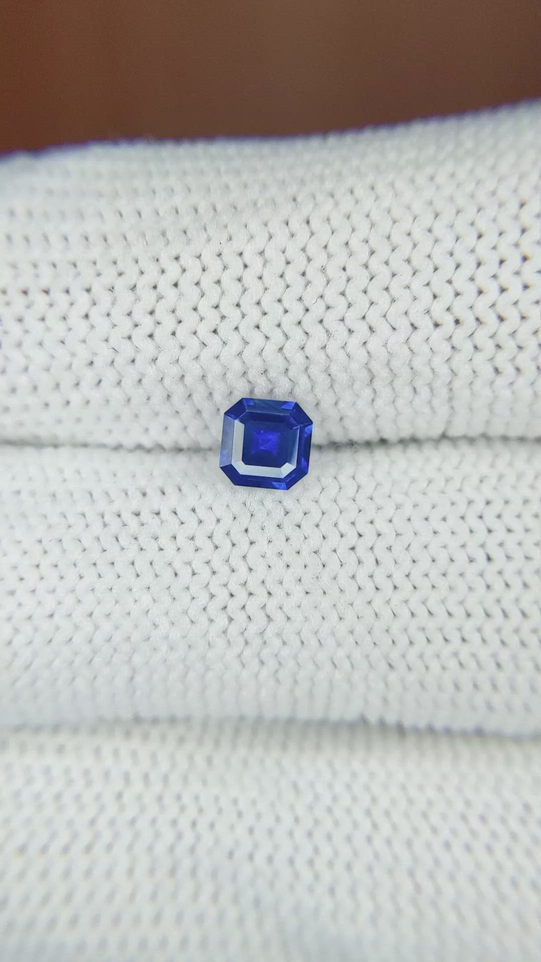 0.59 Ct. Blue Sapphire from Ceylon (Sri Lanka) Size Video