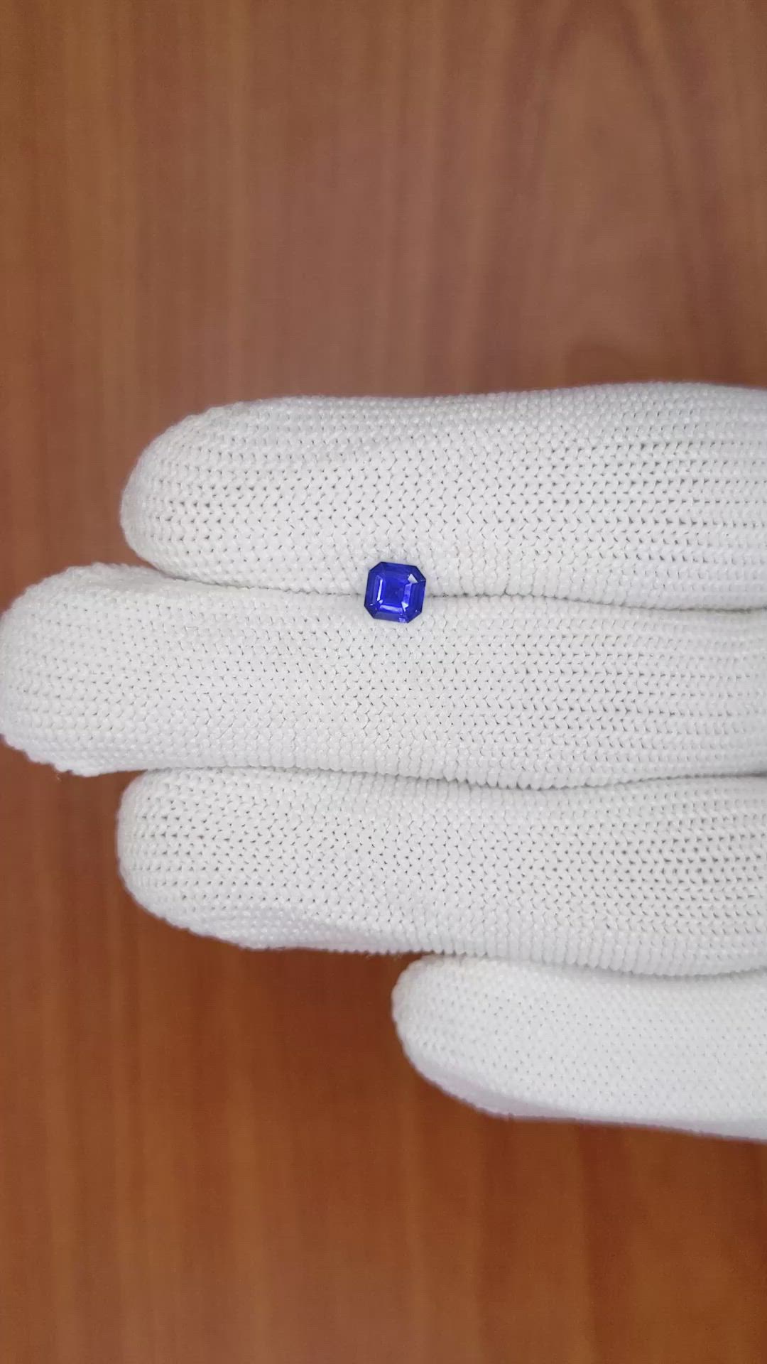 0.59 Ct. Blue Sapphire from Ceylon (Sri Lanka) Size Video