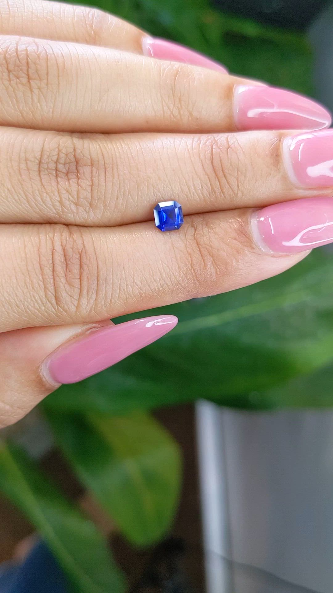 0.59 Ct. Blue Sapphire from Ceylon (Sri Lanka) Size Video
