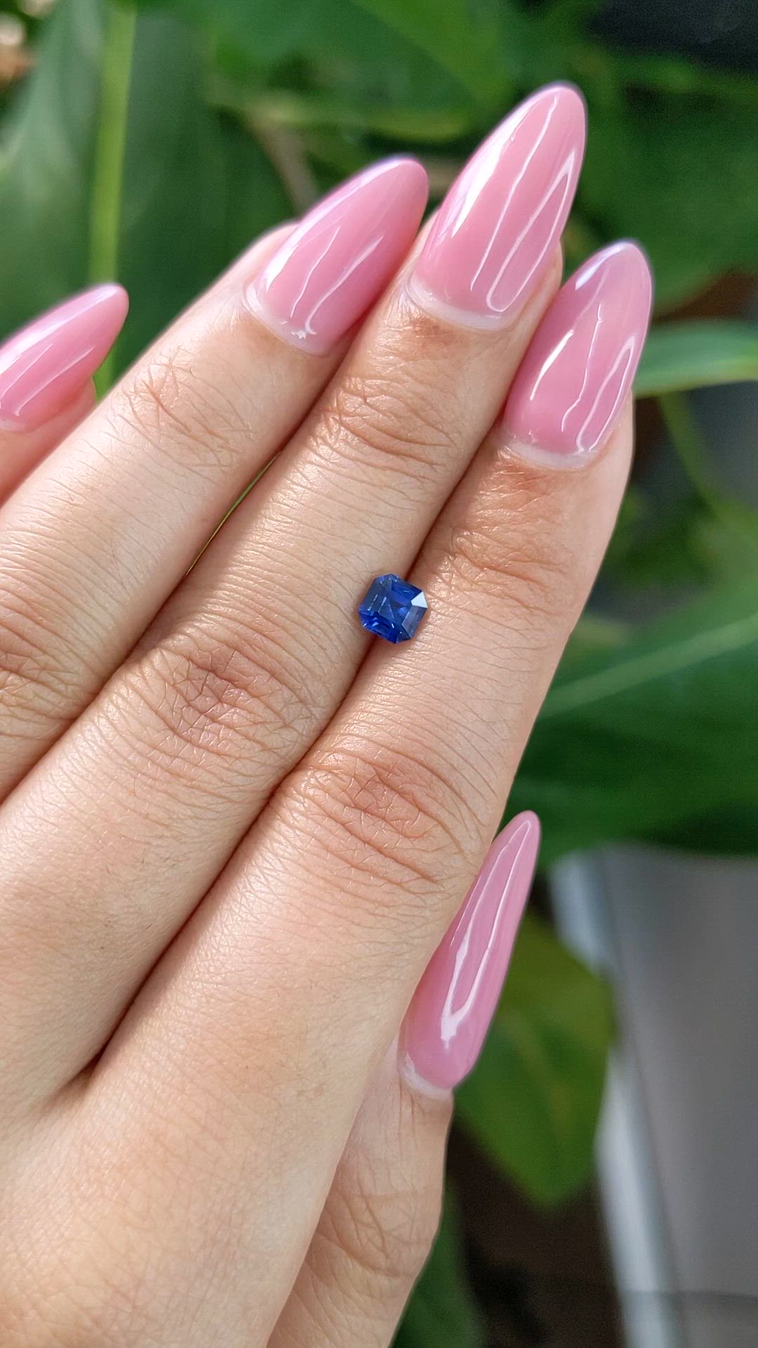 0.71 Ct. Blue Sapphire from Ceylon (Sri Lanka) Size Video