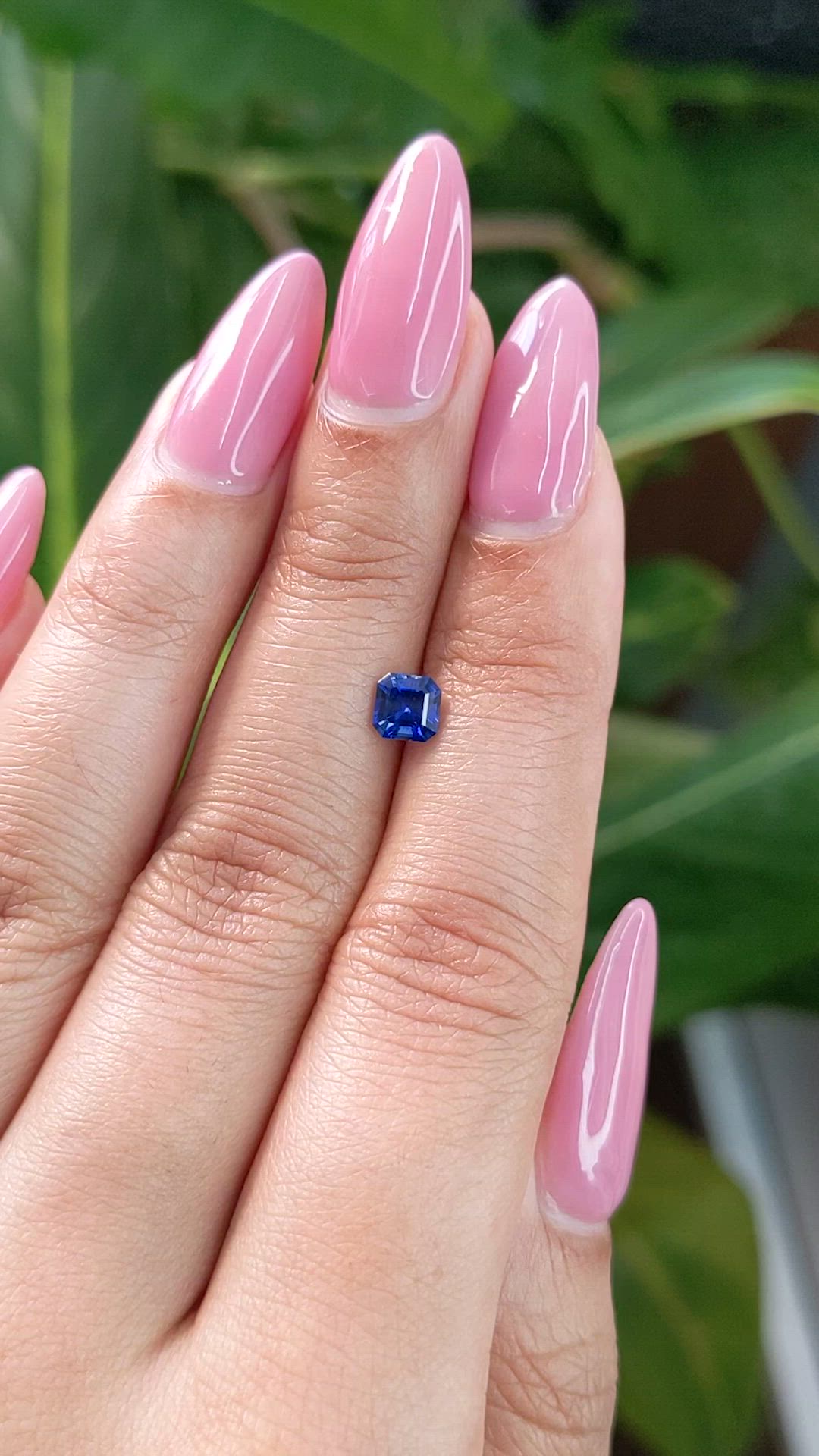 0.64 Ct. Blue Sapphire from Ceylon (Sri Lanka) Size Video