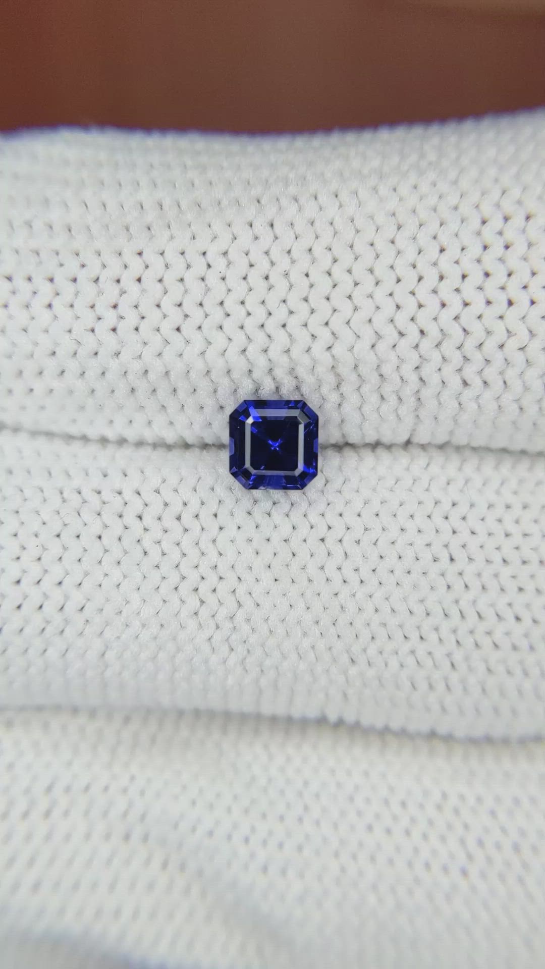 0.64 Ct. Blue Sapphire from Ceylon (Sri Lanka) Size Video