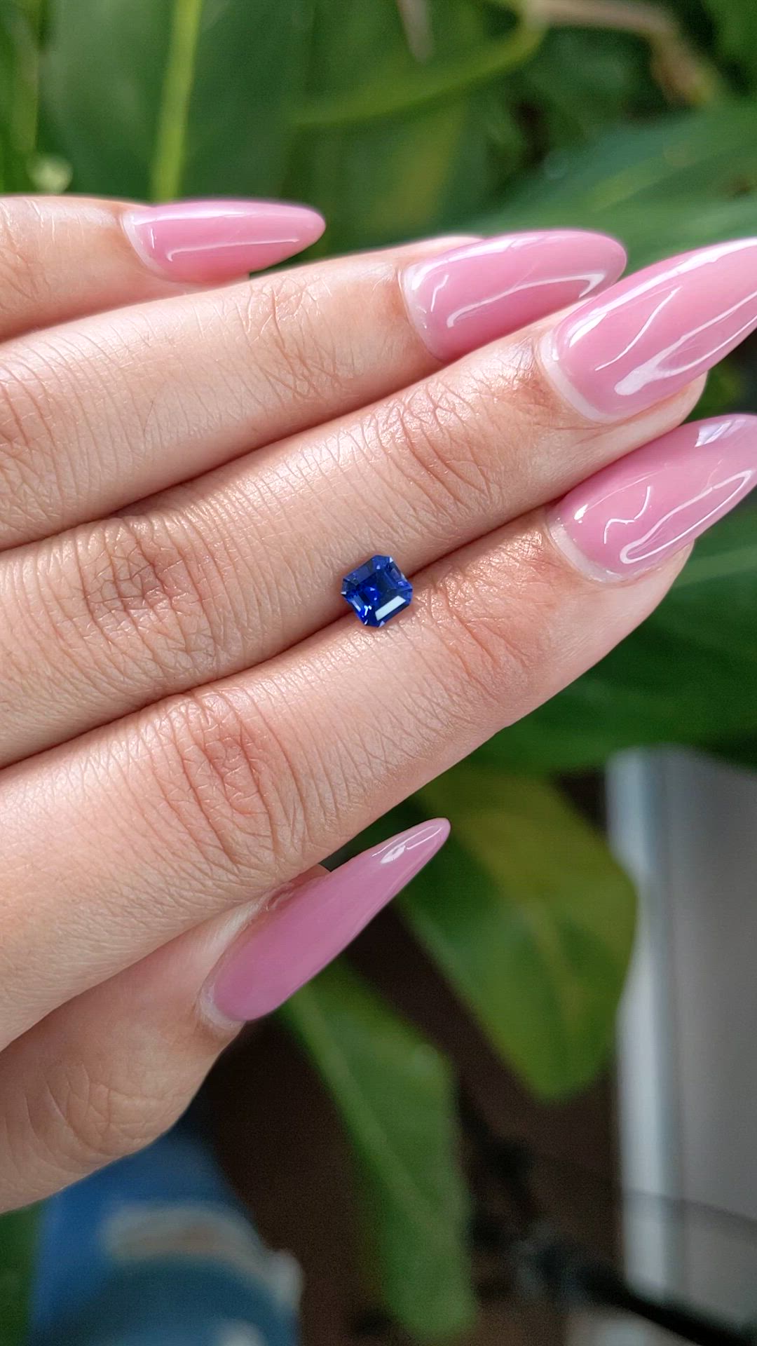 0.64 Ct. Blue Sapphire from Ceylon (Sri Lanka) Size Video