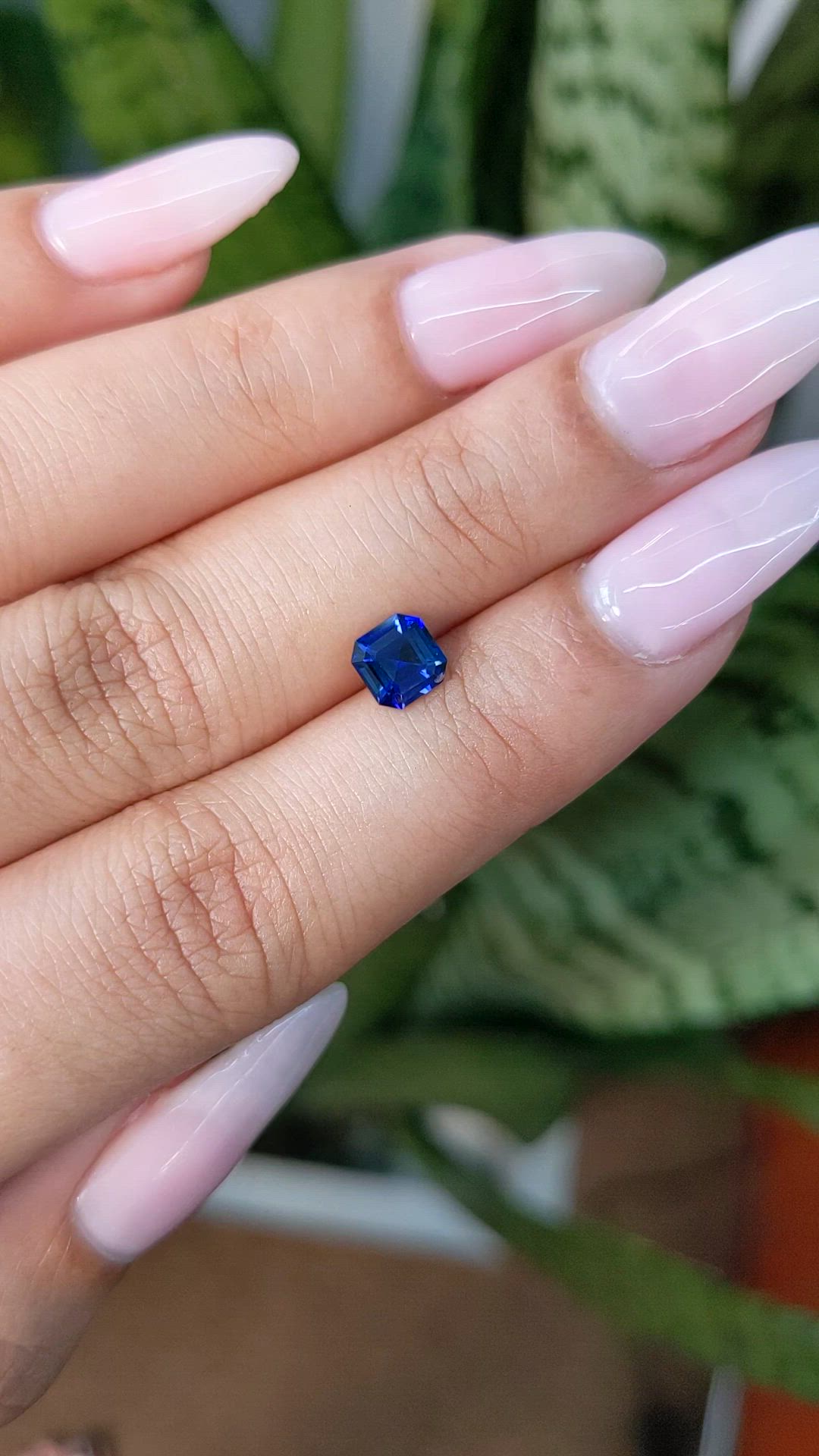0.99 Ct. Blue Sapphire from Ceylon (Sri Lanka) Size Video