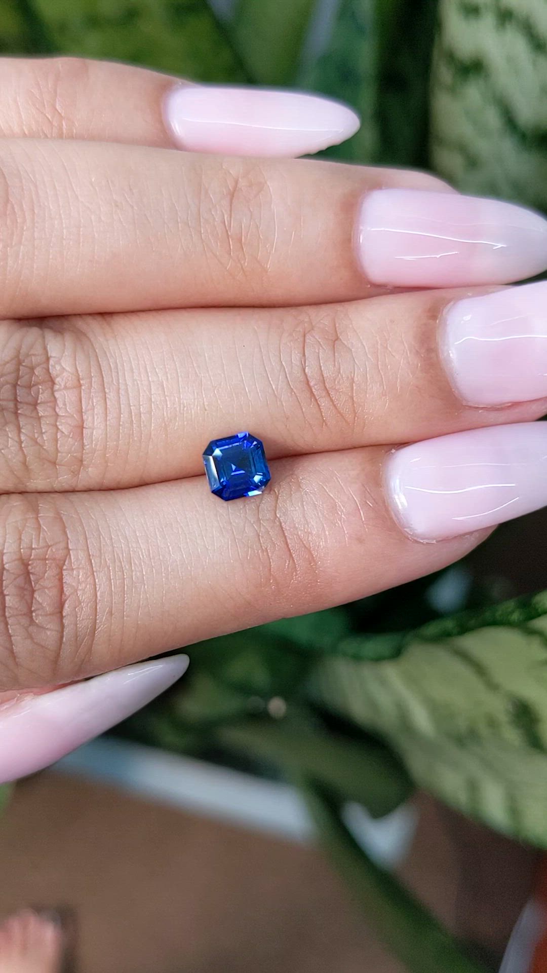 0.99 Ct. Blue Sapphire from Ceylon (Sri Lanka) Size Video