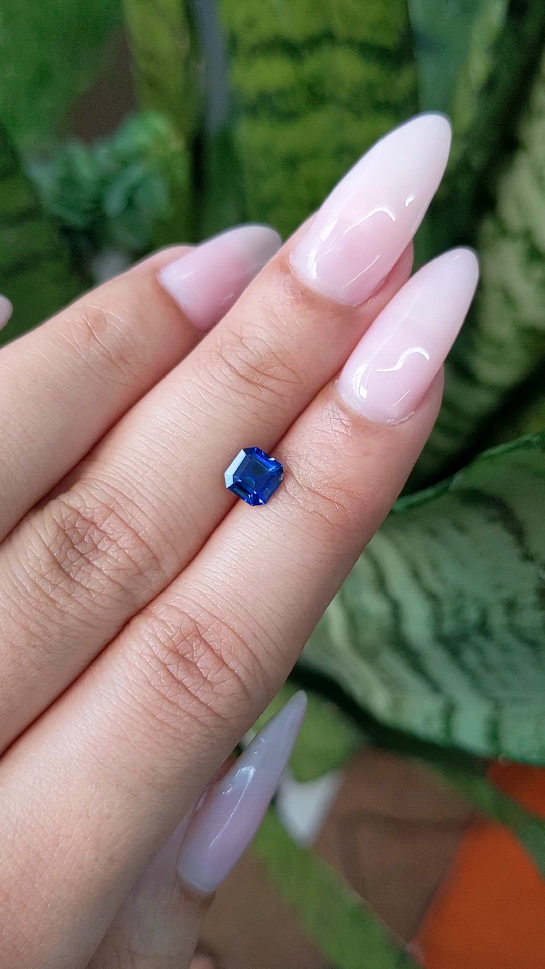 0.99 Ct. Blue Sapphire from Ceylon (Sri Lanka) Size Video