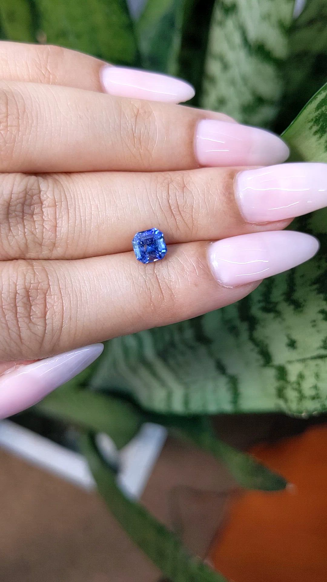 1.16 Ct. Blue Sapphire from Ceylon (Sri Lanka) Size Video