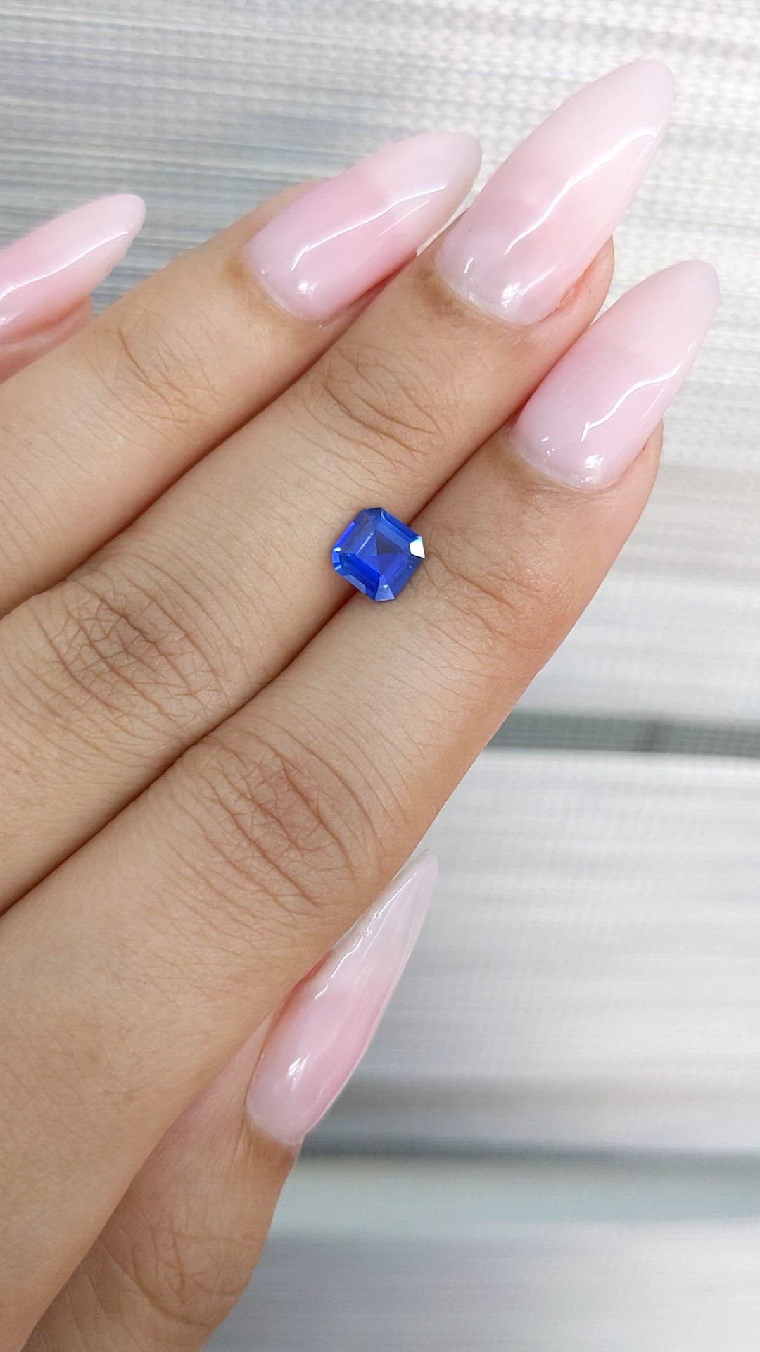 0.96 Ct. Blue Sapphire from Ceylon (Sri Lanka) Size Video