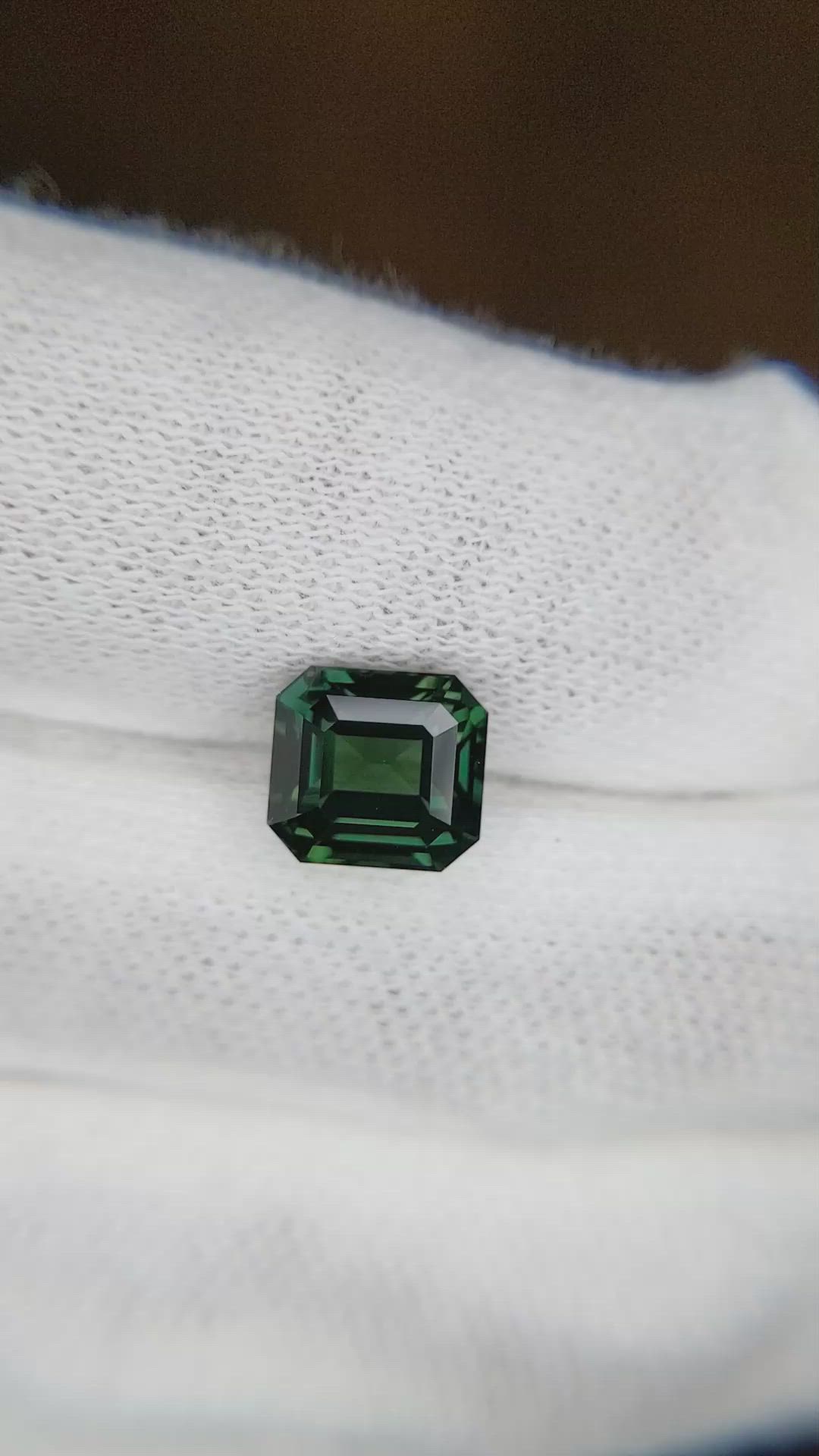 3.08 Ct. Bluish Green Sapphire from Ceylon (Sri Lanka) Size Video