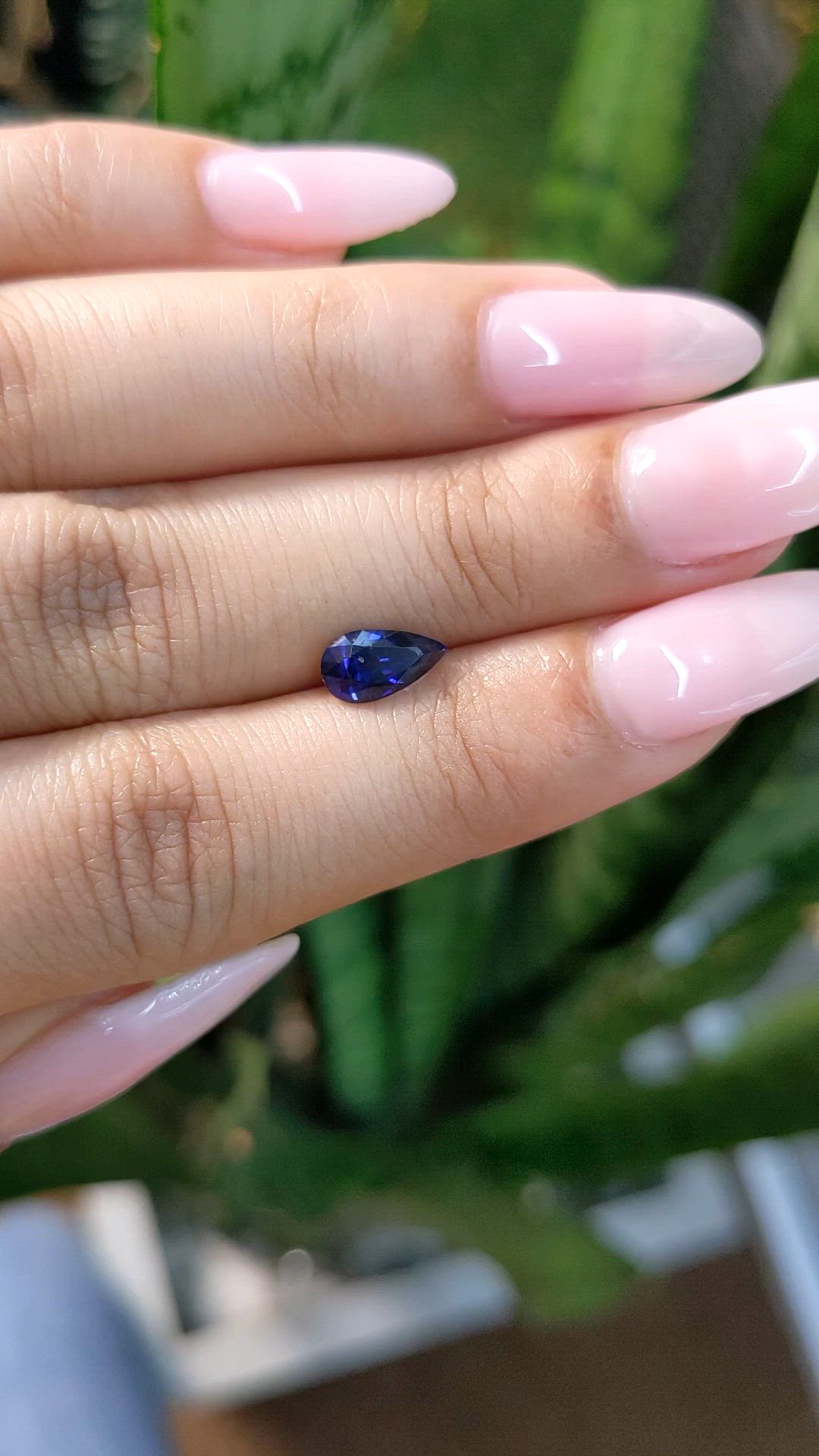 1.22 Ct. Blue Sapphire from Ceylon (Sri Lanka) Size Video
