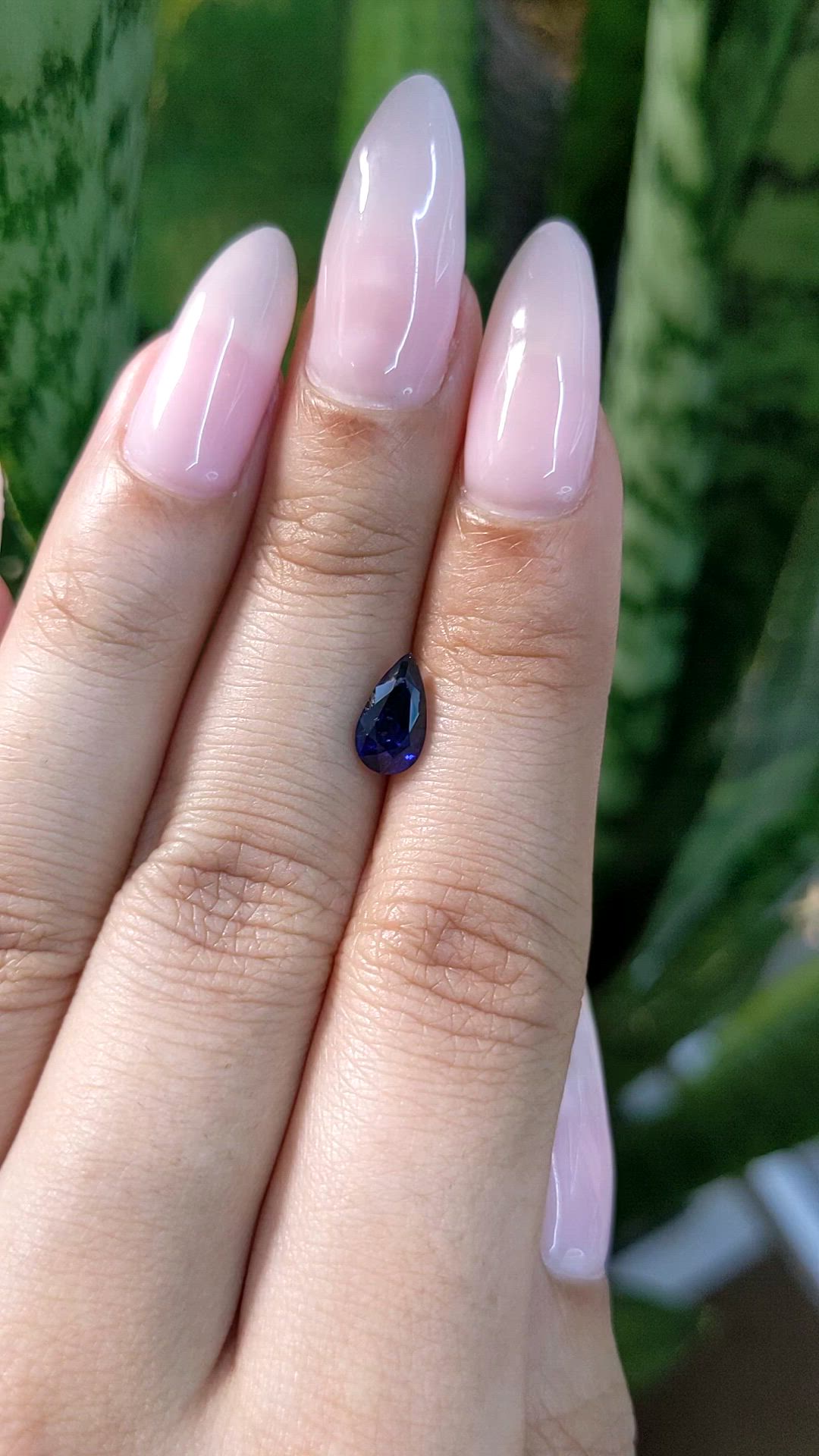 1.22 Ct. Blue Sapphire from Ceylon (Sri Lanka) Size Video