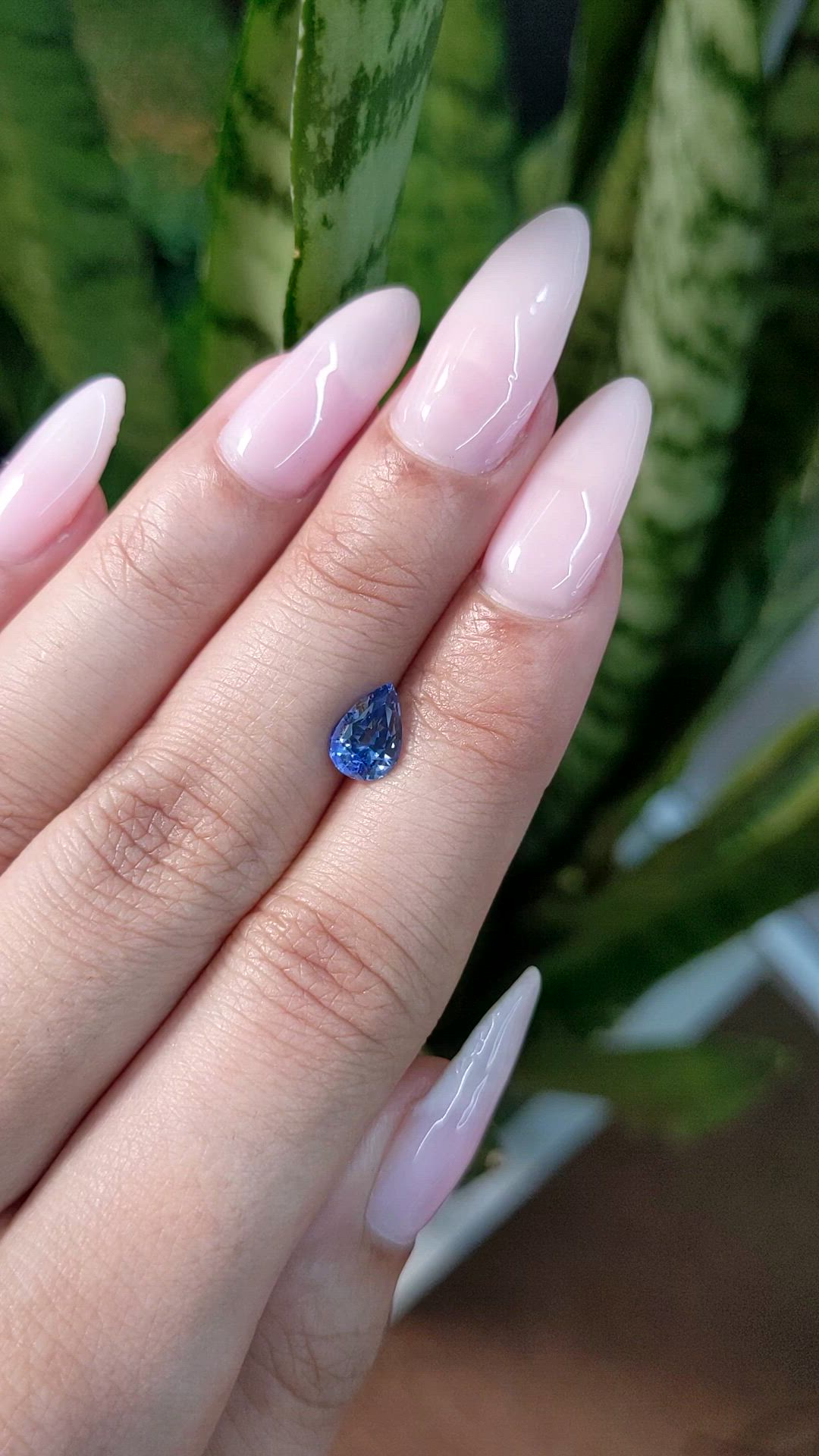 1.37 Ct. Blue Sapphire from Ceylon (Sri Lanka) Size Video