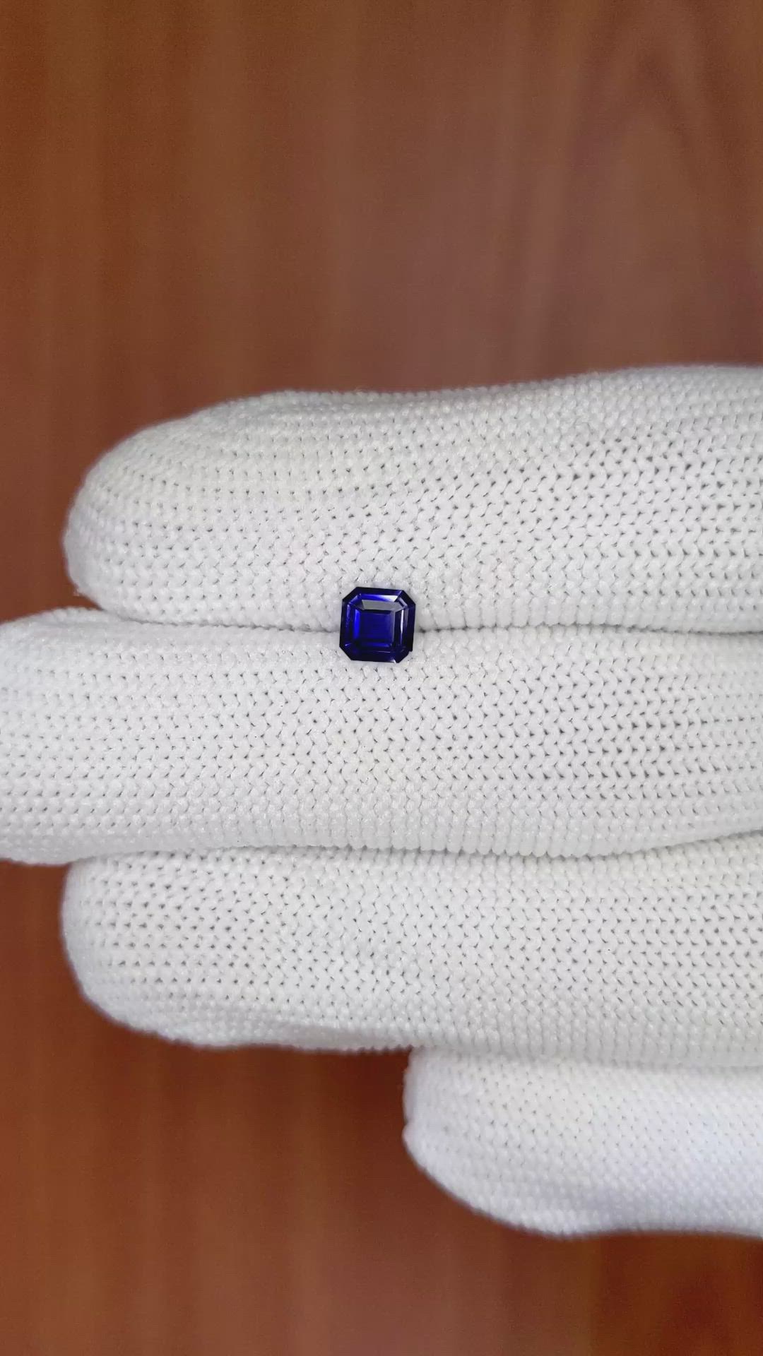 0.56 Ct. Blue Sapphire from Ceylon (Sri Lanka) Size Video