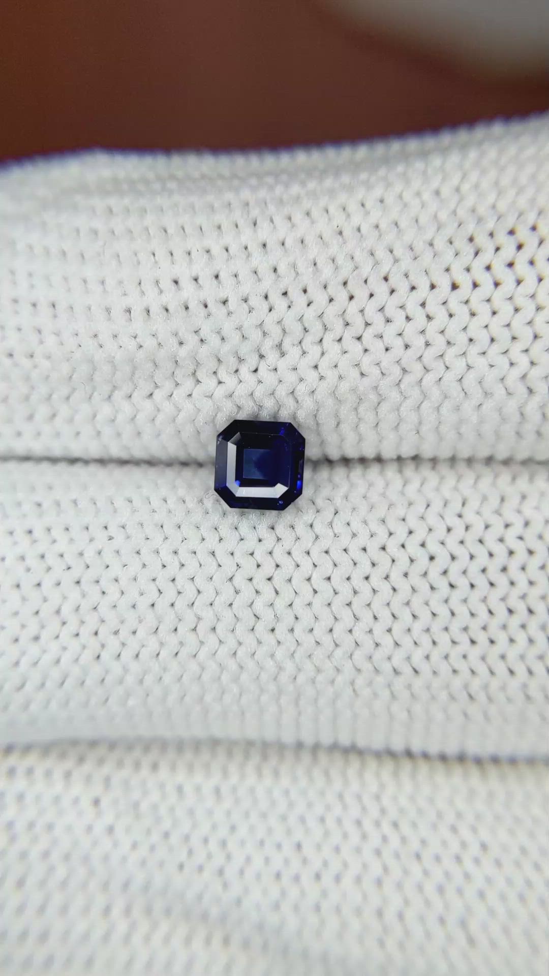 0.56 Ct. Blue Sapphire from Ceylon (Sri Lanka) Size Video
