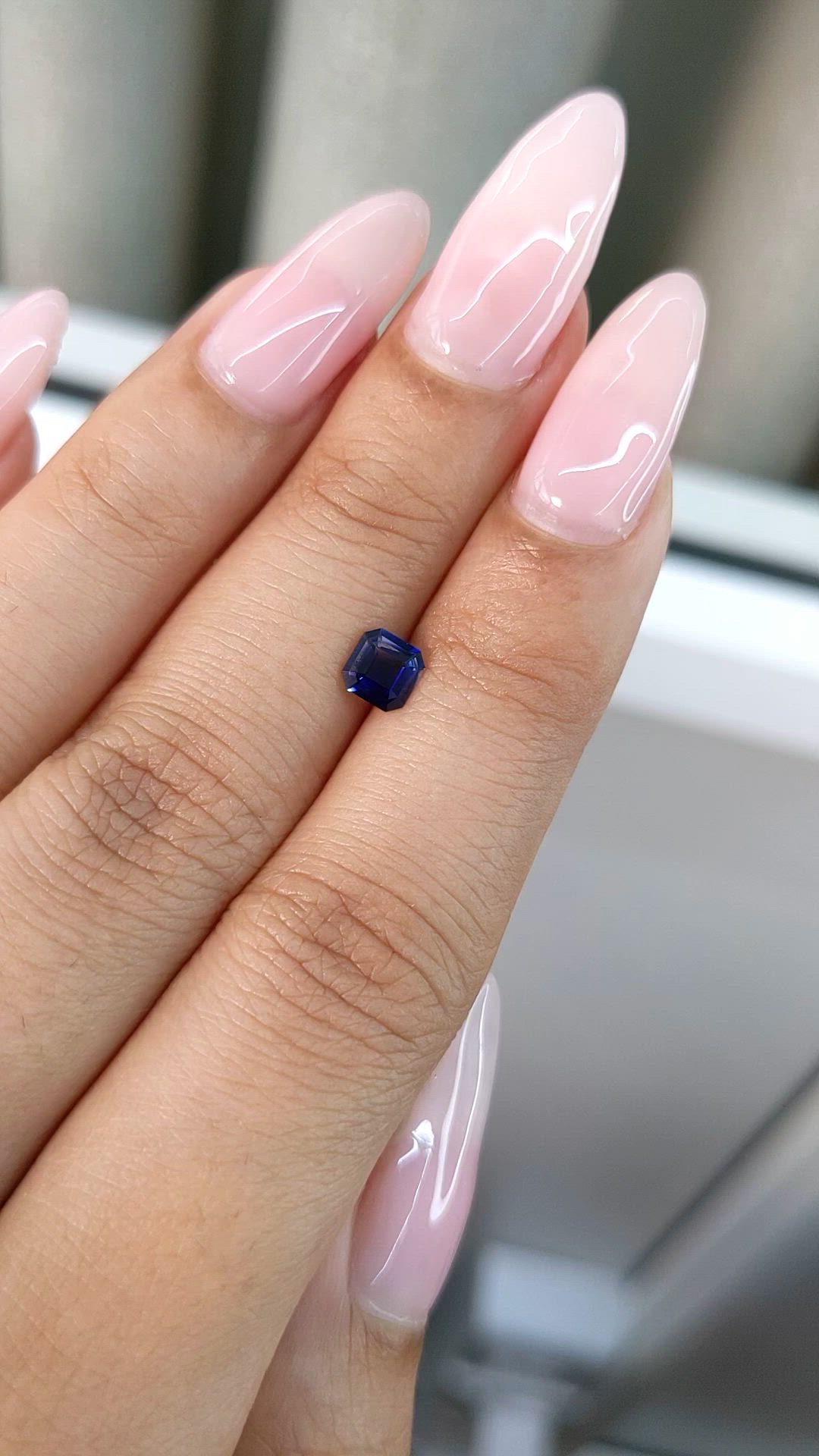 0.56 Ct. Blue Sapphire from Ceylon (Sri Lanka) Size Video