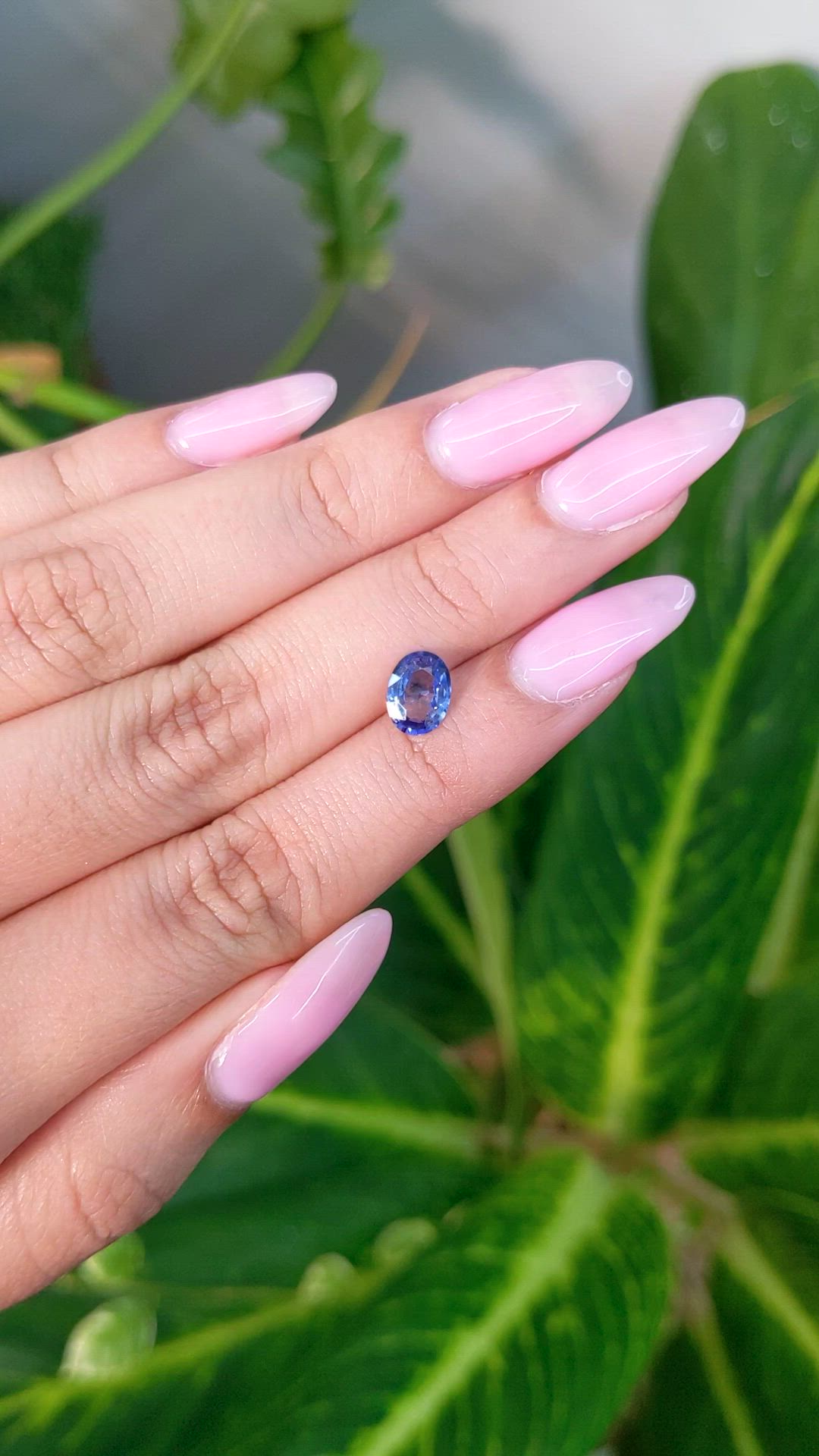 1.10 Ct. Blue Sapphire from Ceylon (Sri Lanka) Size Video