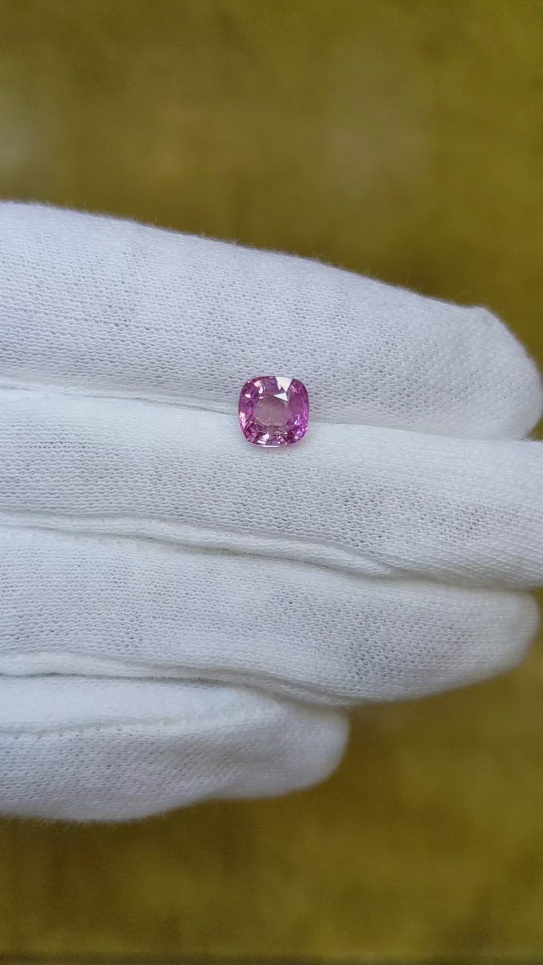 2.37 Ct. Pink Sapphire from Burma (Myanmar) Size Video