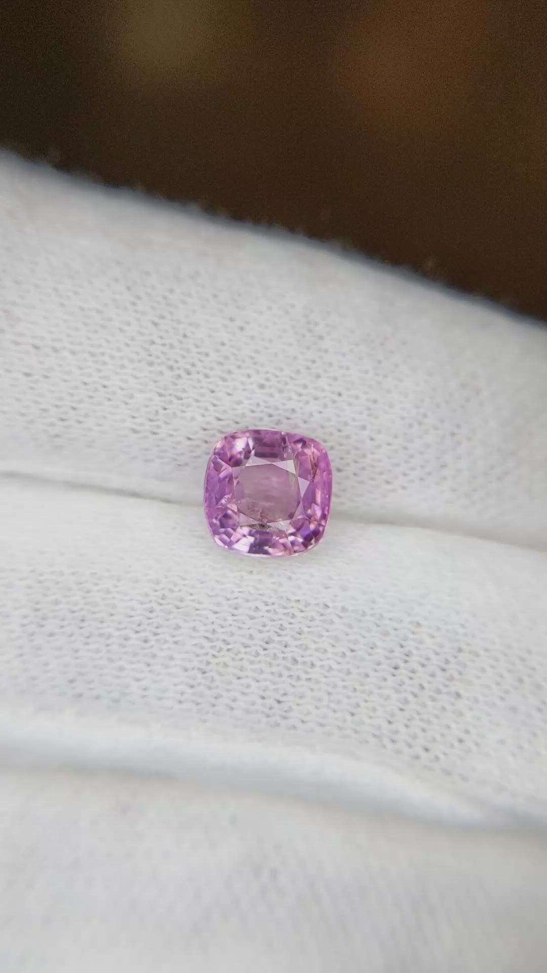 2.37 Ct. Pink Sapphire from Burma (Myanmar) Size Video