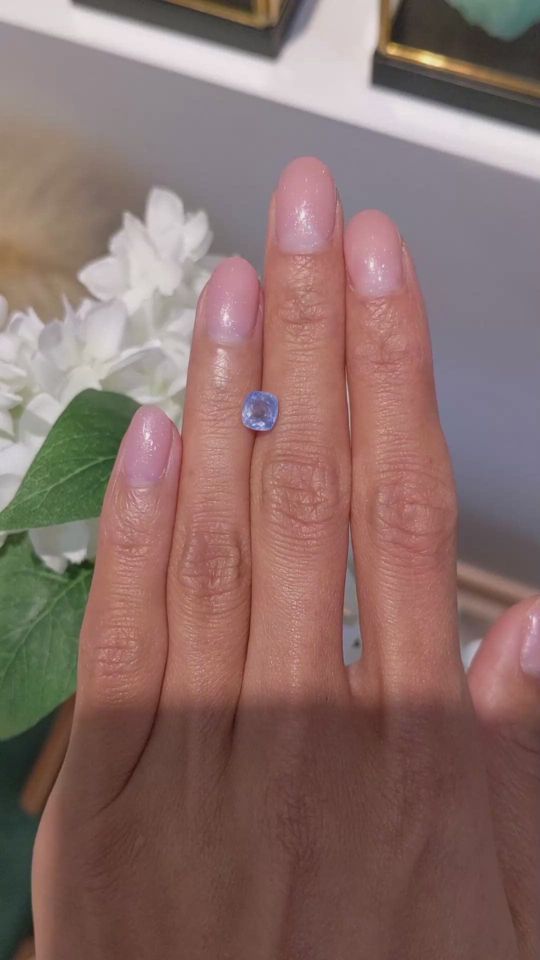 1.50 Ct. Blue Sapphire from Burma (Myanmar) Size Video