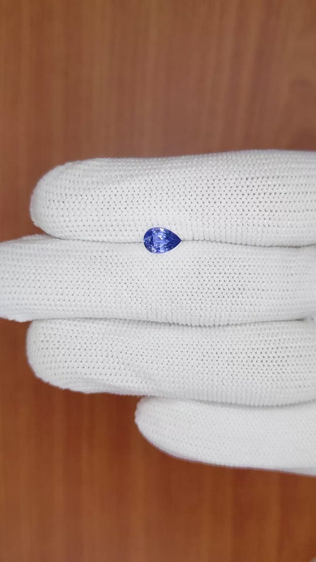 0.78 Ct. Blue Sapphire from Ceylon (Sri Lanka) Size Video