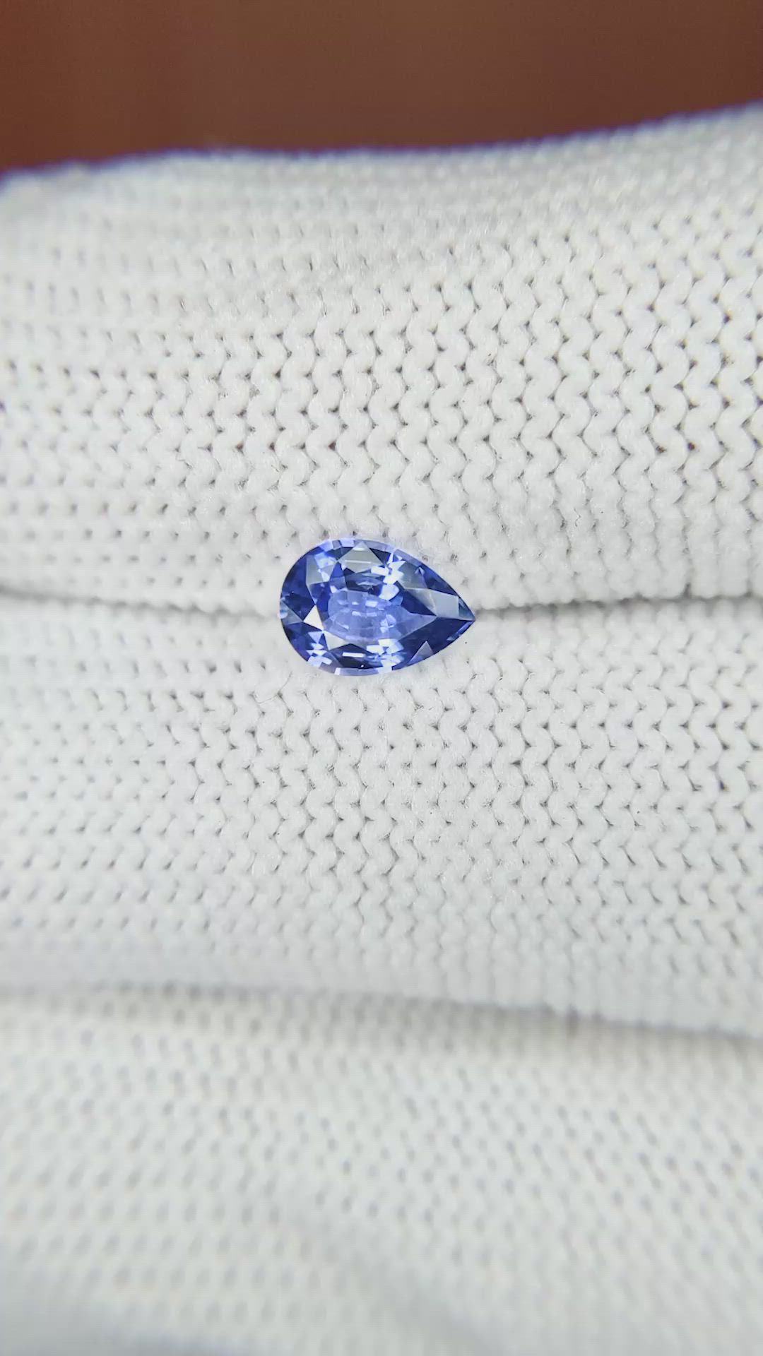0.78 Ct. Blue Sapphire from Ceylon (Sri Lanka) Size Video