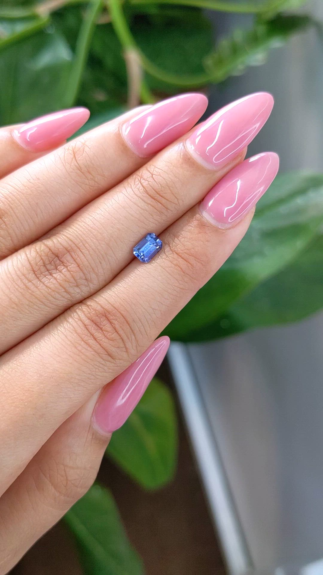 0.88 Ct. Blue Sapphire from Ceylon (Sri Lanka) Size Video