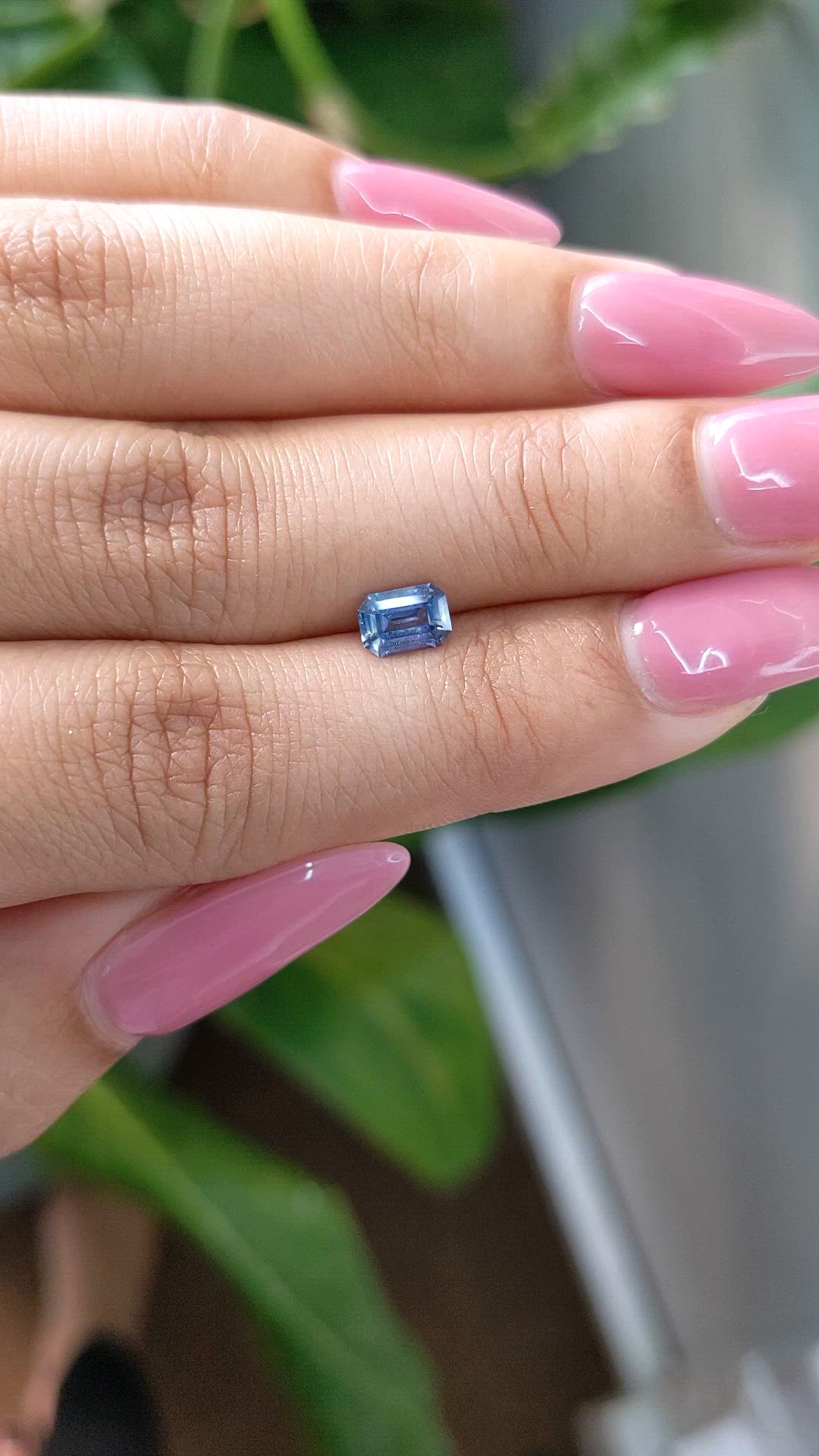 0.78 Ct. Blue Sapphire from Ceylon (Sri Lanka) Size Video