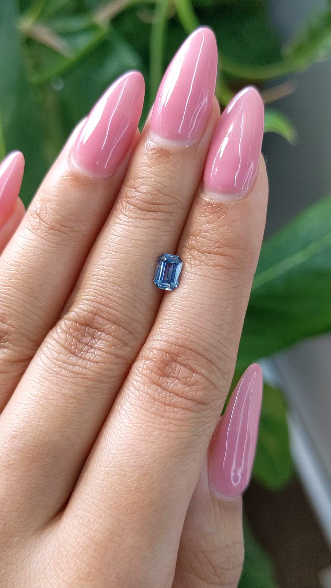 0.78 Ct. Blue Sapphire from Ceylon (Sri Lanka) Size Video