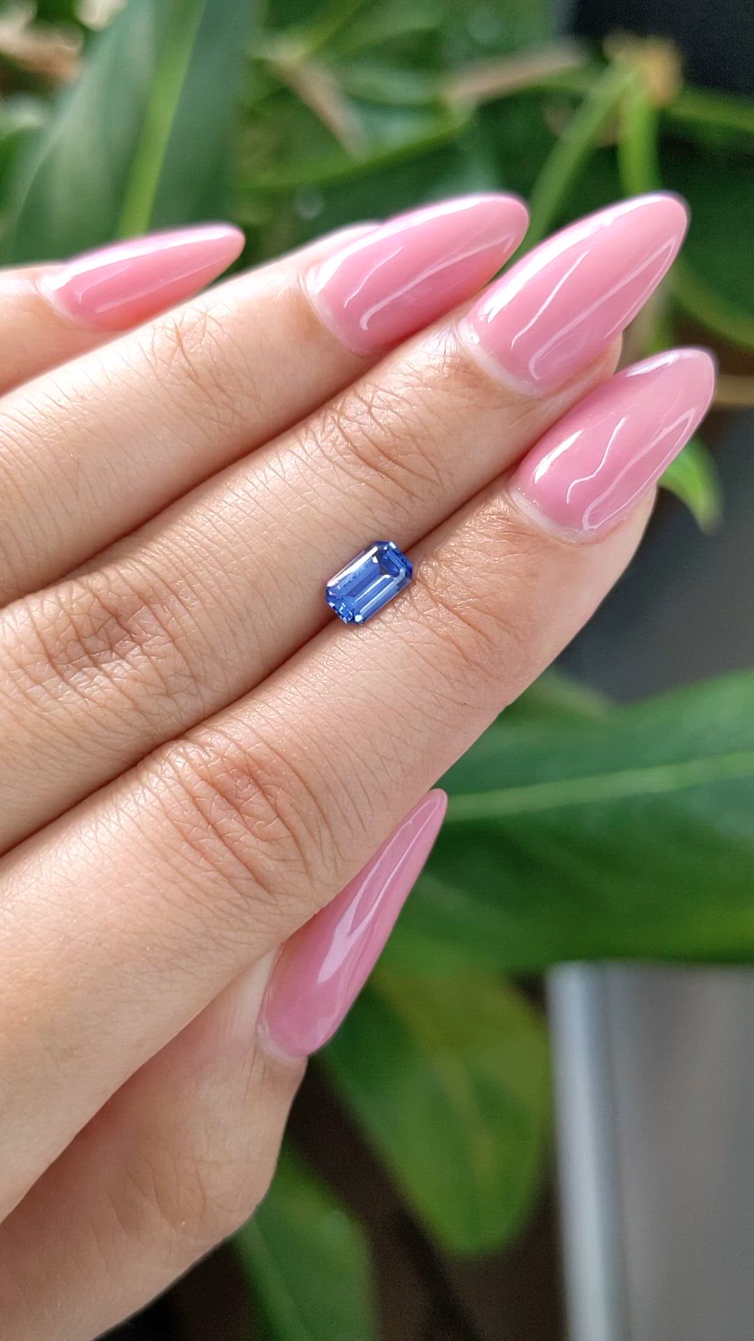 0.87 Ct. Blue Sapphire from Ceylon (Sri Lanka) Size Video